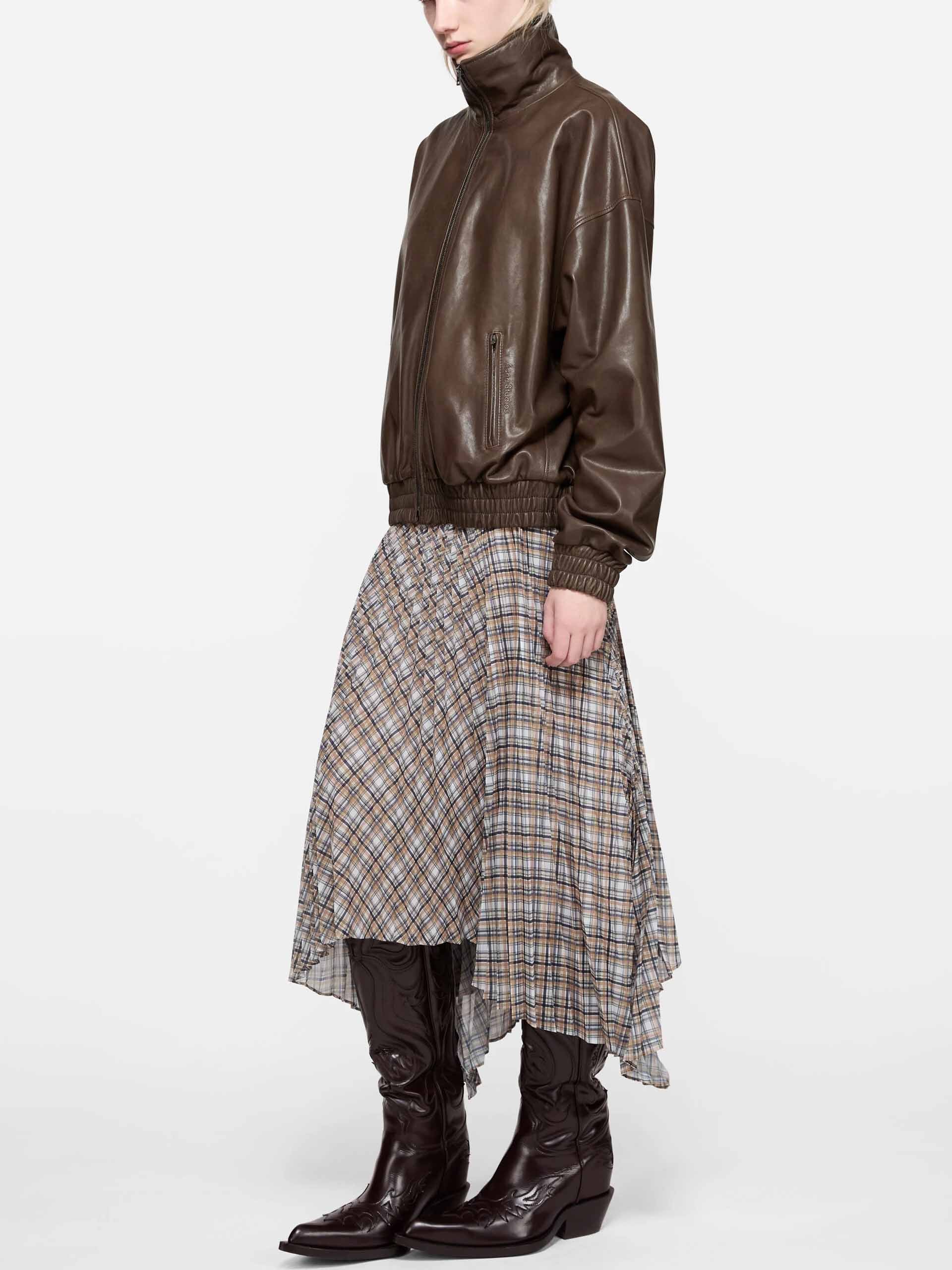 ACNE STUDIOS - Lederjacke mit Stehkragen für Damen