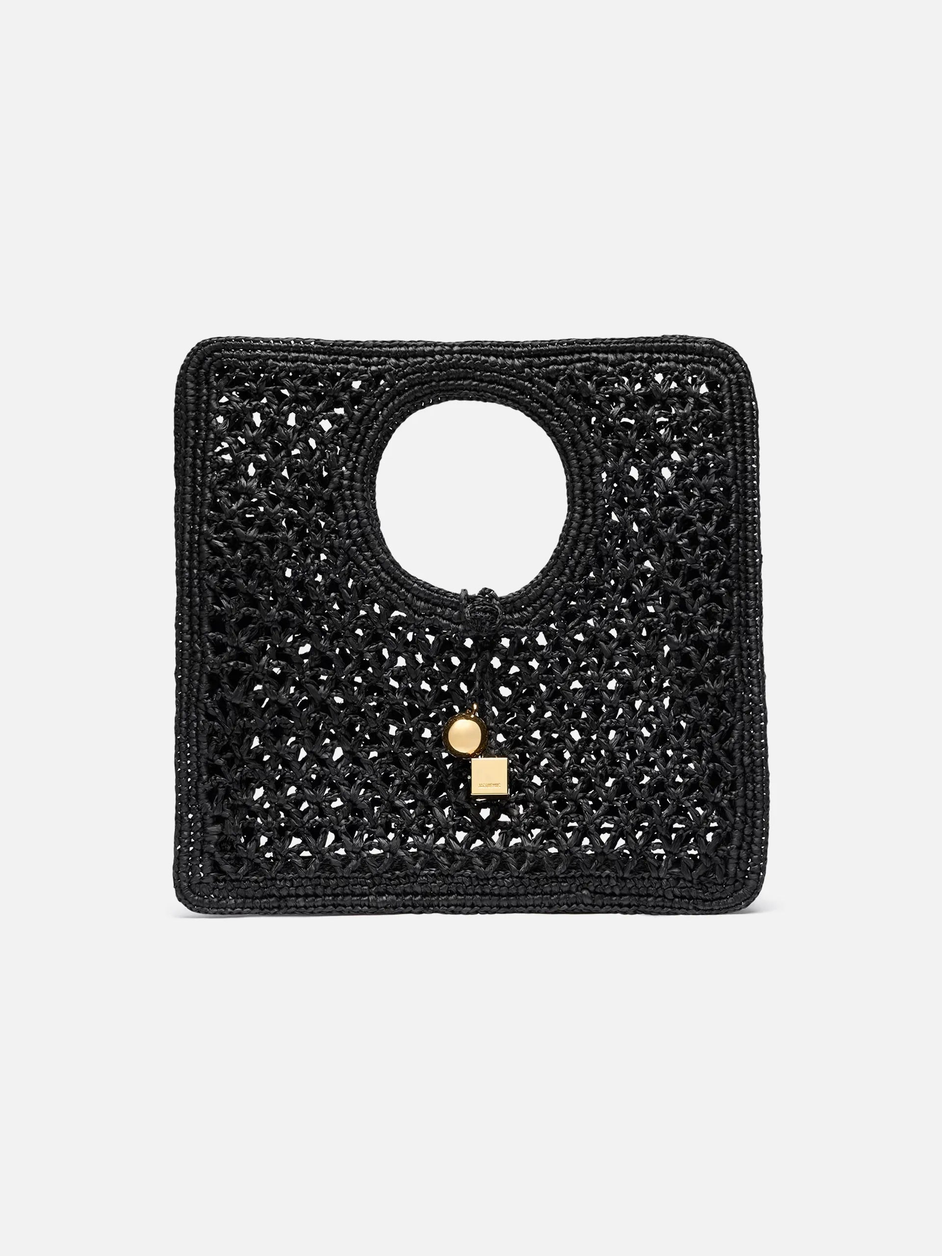 JACQUEMUS - Raffia-Bag Le Petit Carré Spiaggia