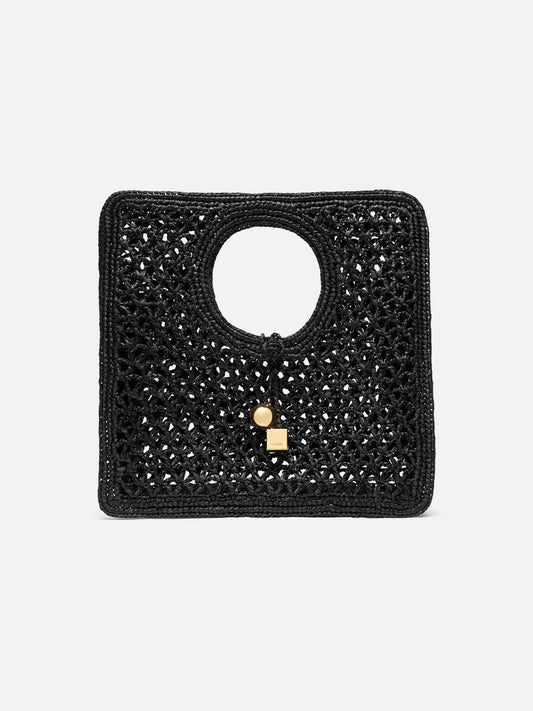 JACQUEMUS - Raffia-Bag Le Petit Carré Spiaggia