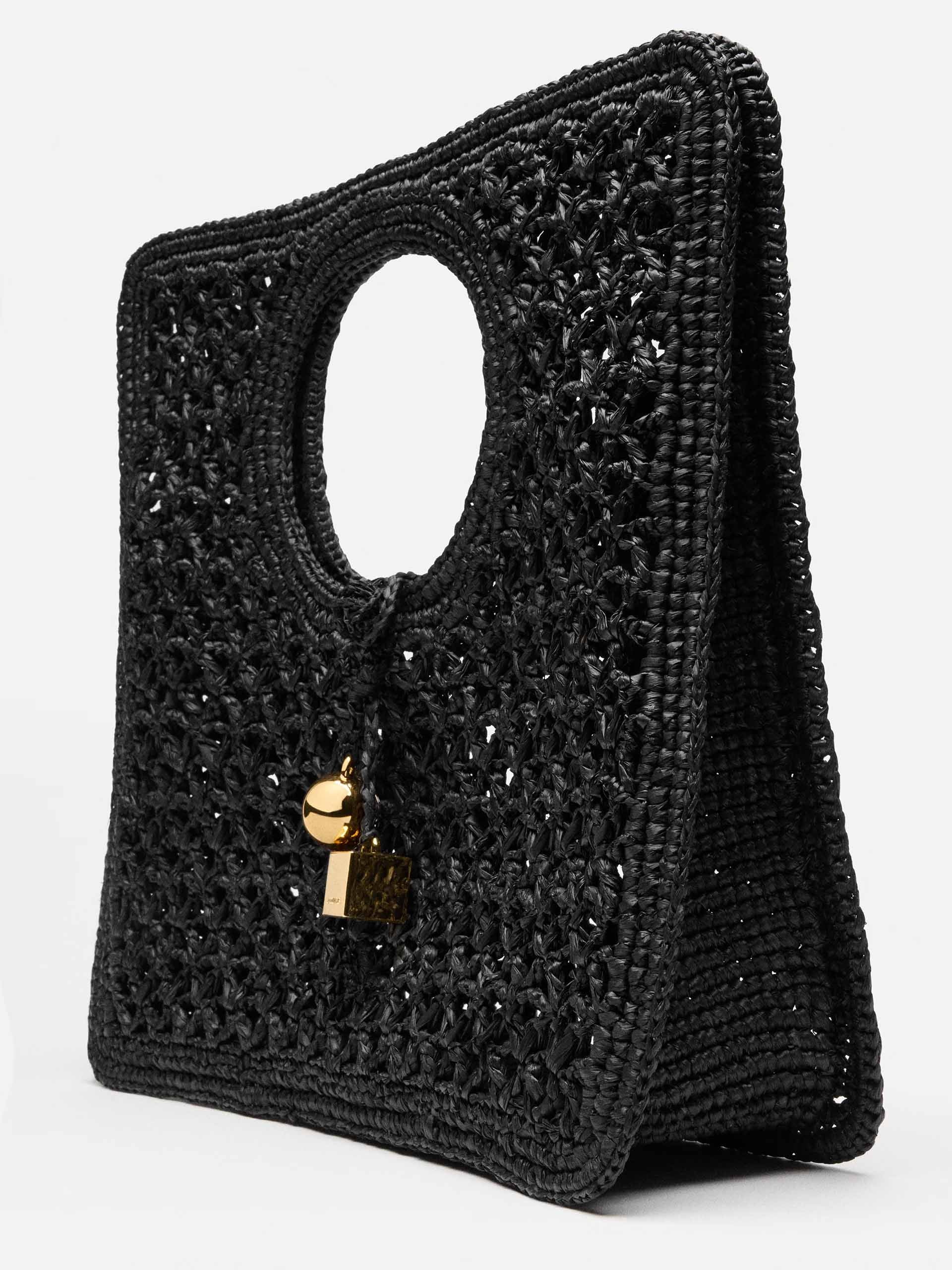 JACQUEMUS - Raffia-Bag Le Petit Carré Spiaggia