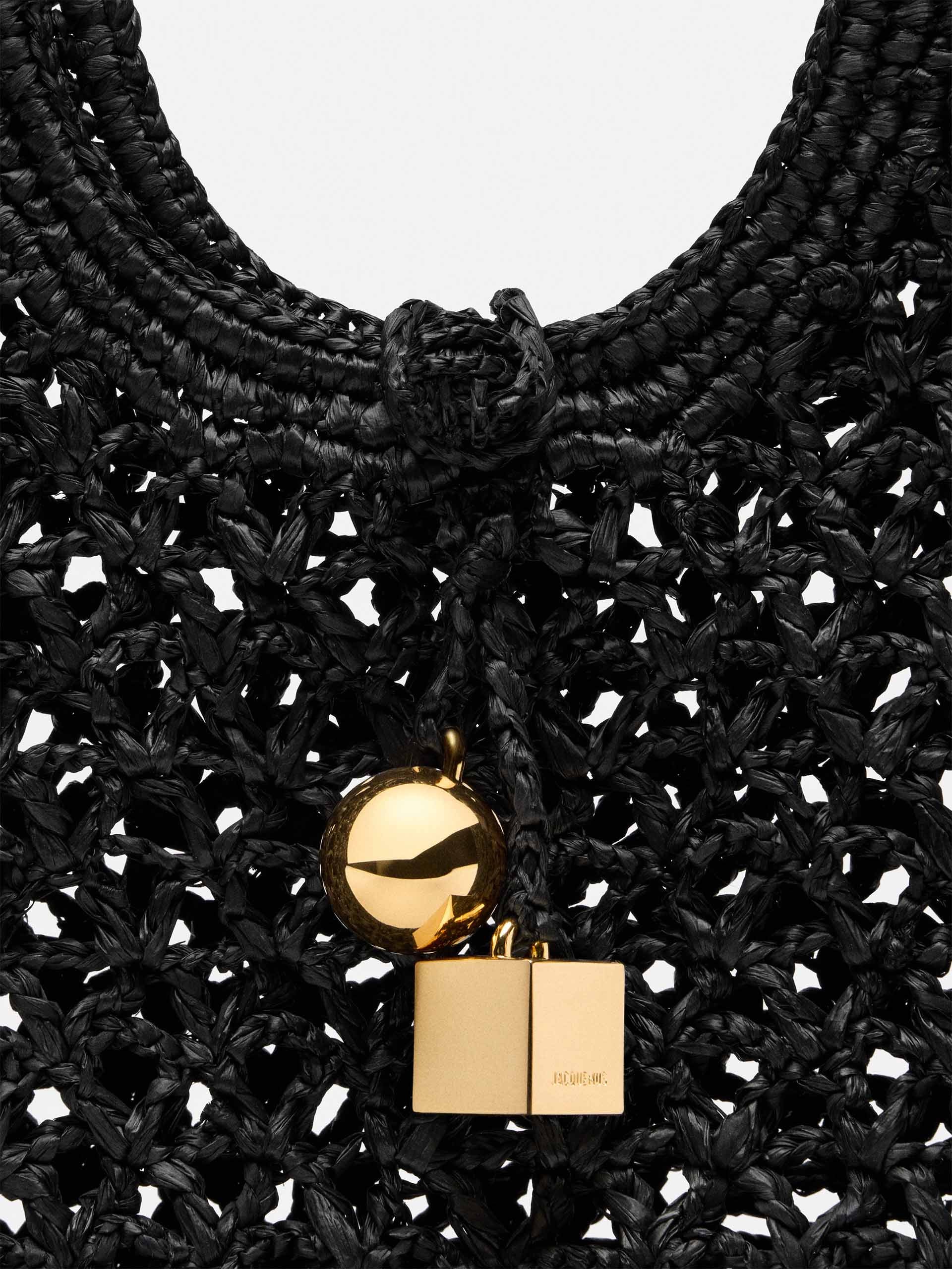 JACQUEMUS - Raffia-Bag Le Petit Carré Spiaggia