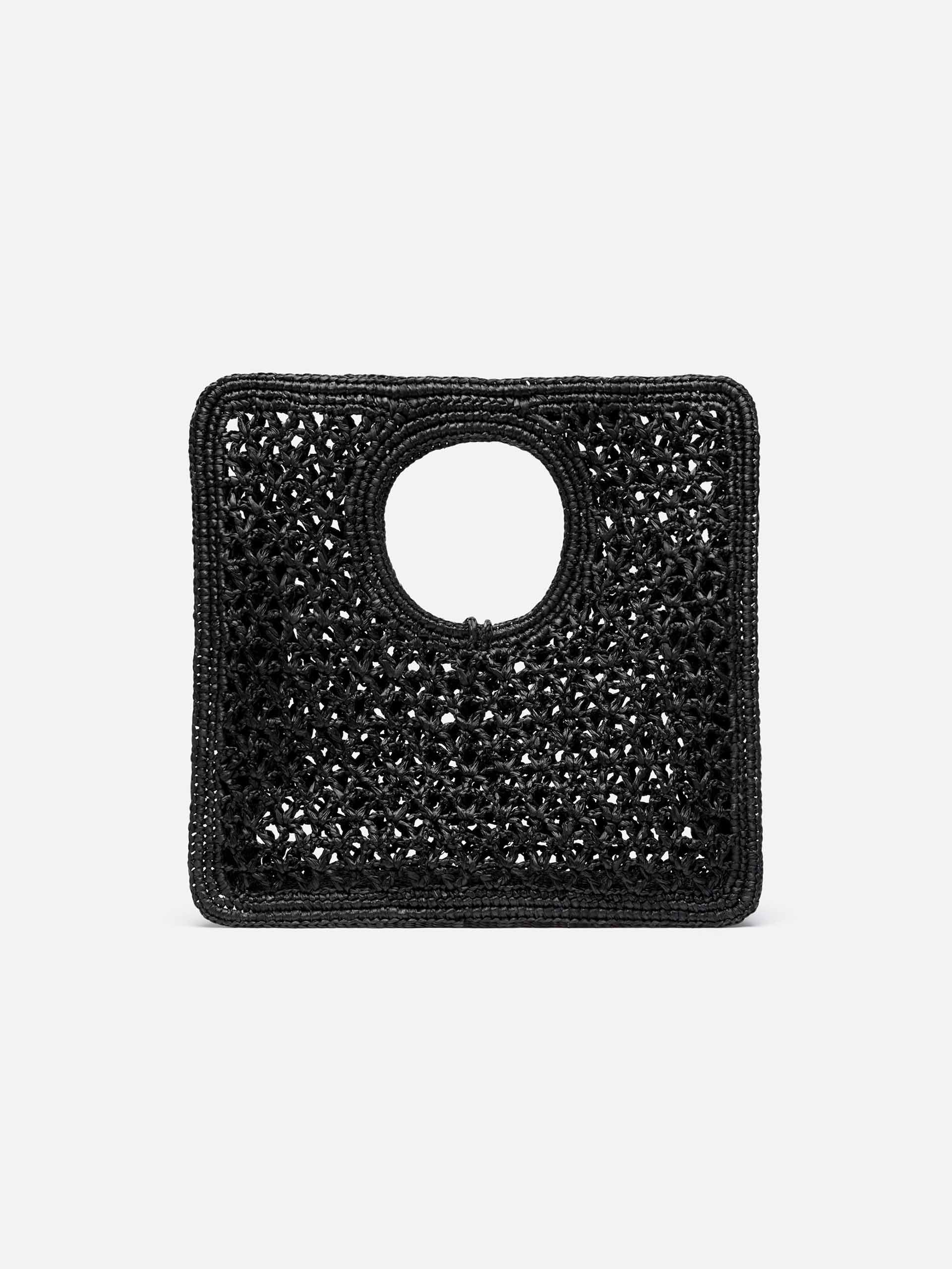 JACQUEMUS - Raffia-Bag Le Petit Carré Spiaggia