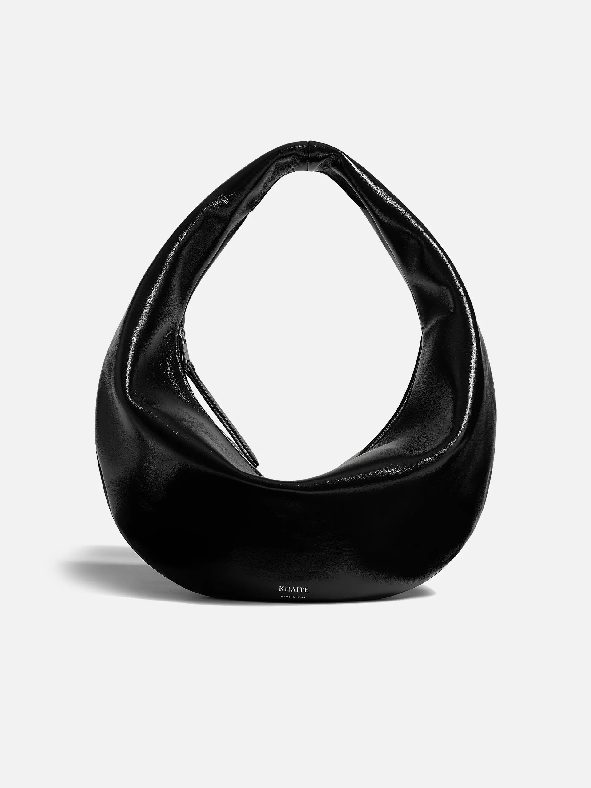 KHAITE - Hobo-Bag Olivia Medium aus Leder in Schwarz - Black