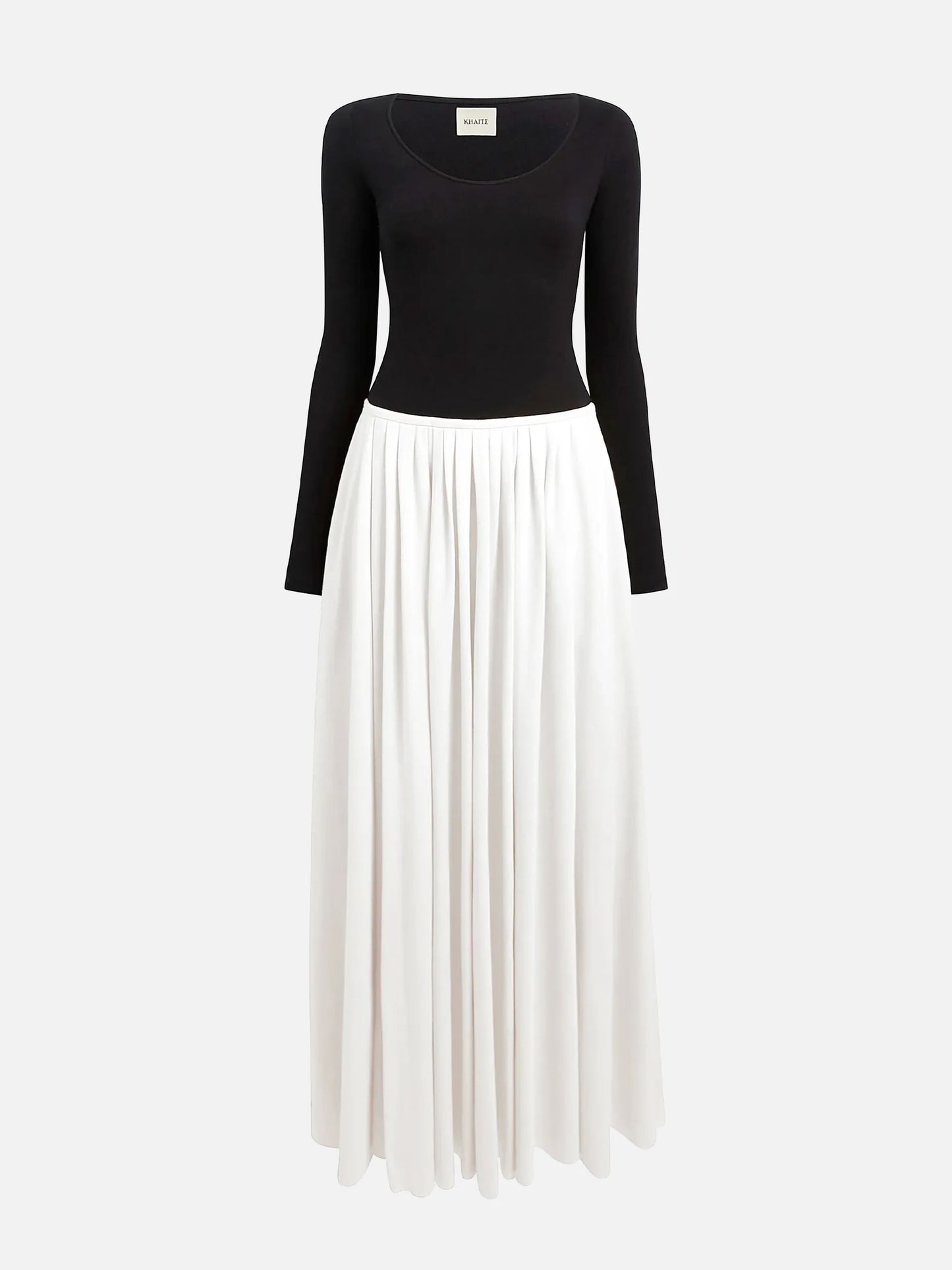 KHAITE - Maxikleid Carlotta für Damen in Schwarz und Weiß - White and Black