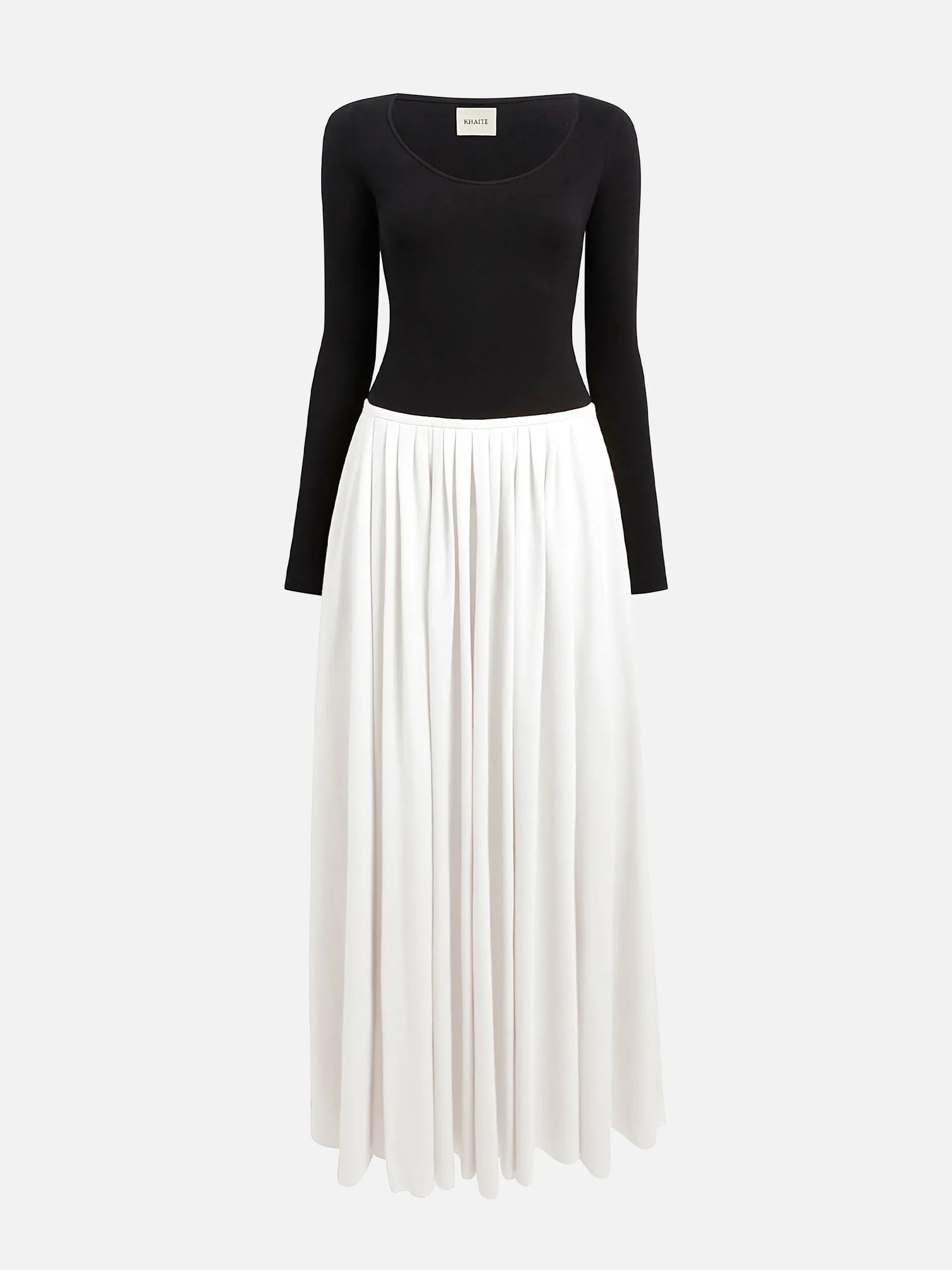 KHAITE - Maxikleid Carlotta für Damen in Schwarz und Weiß - White and Black