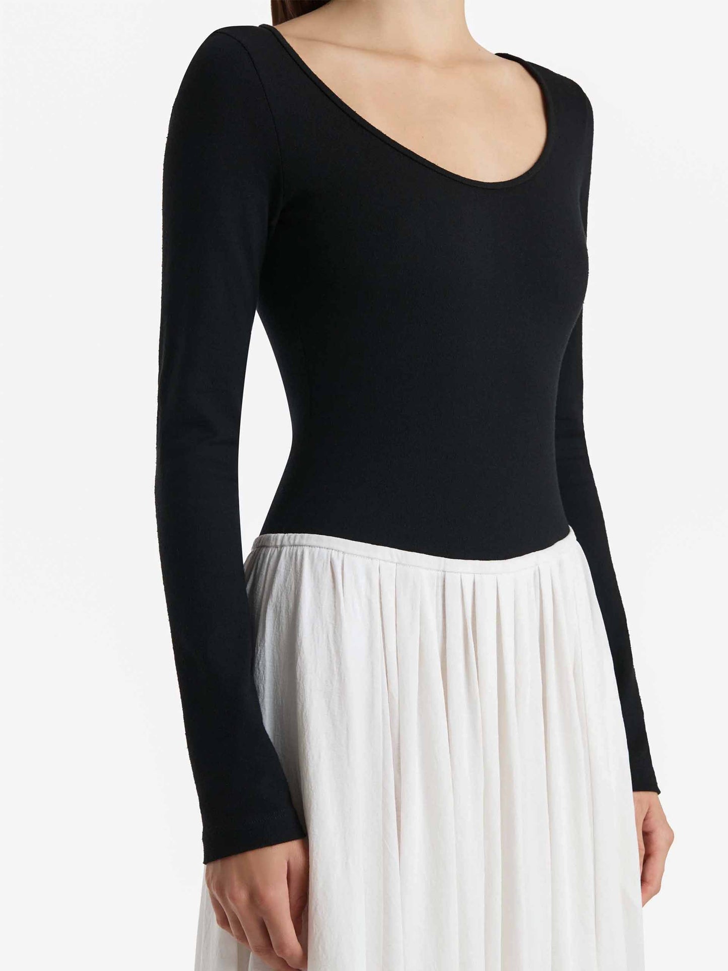 KHAITE - Maxikleid Carlotta für Damen in Schwarz und Weiß - White and Black