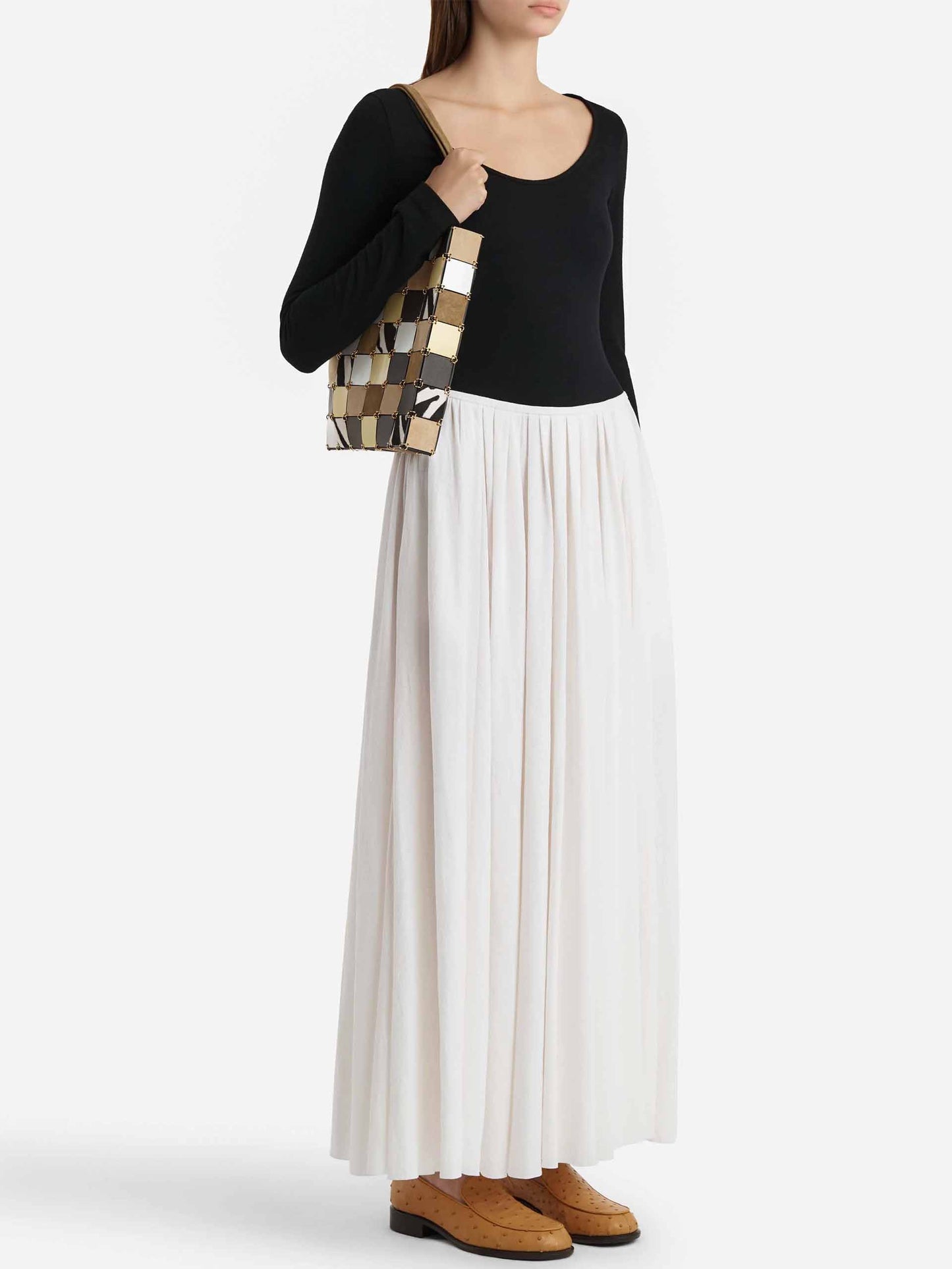 KHAITE - Maxikleid Carlotta für Damen in Schwarz und Weiß - White and Black