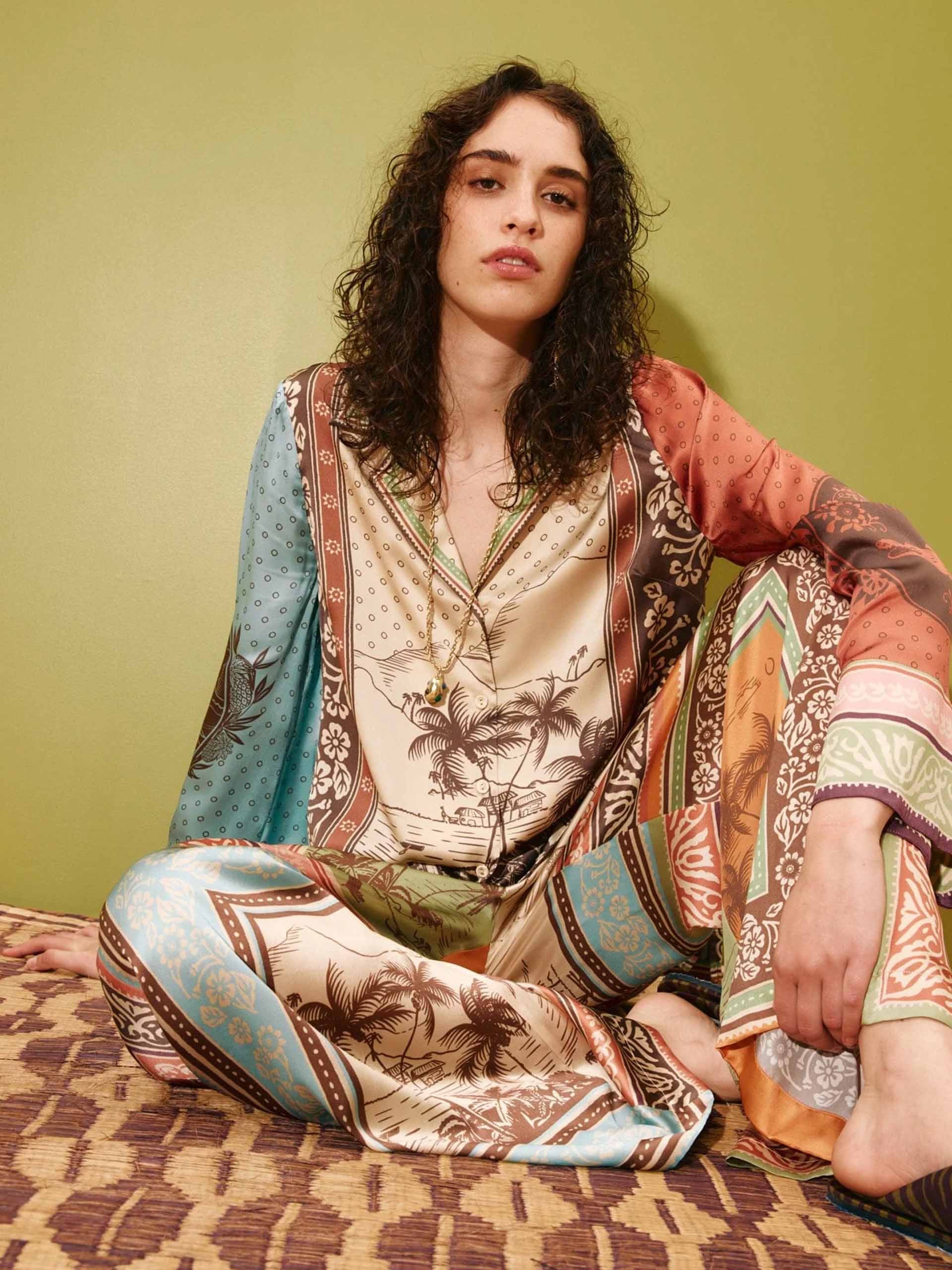 ALEMAIS - Hemd Alberta aus Seide für Damen