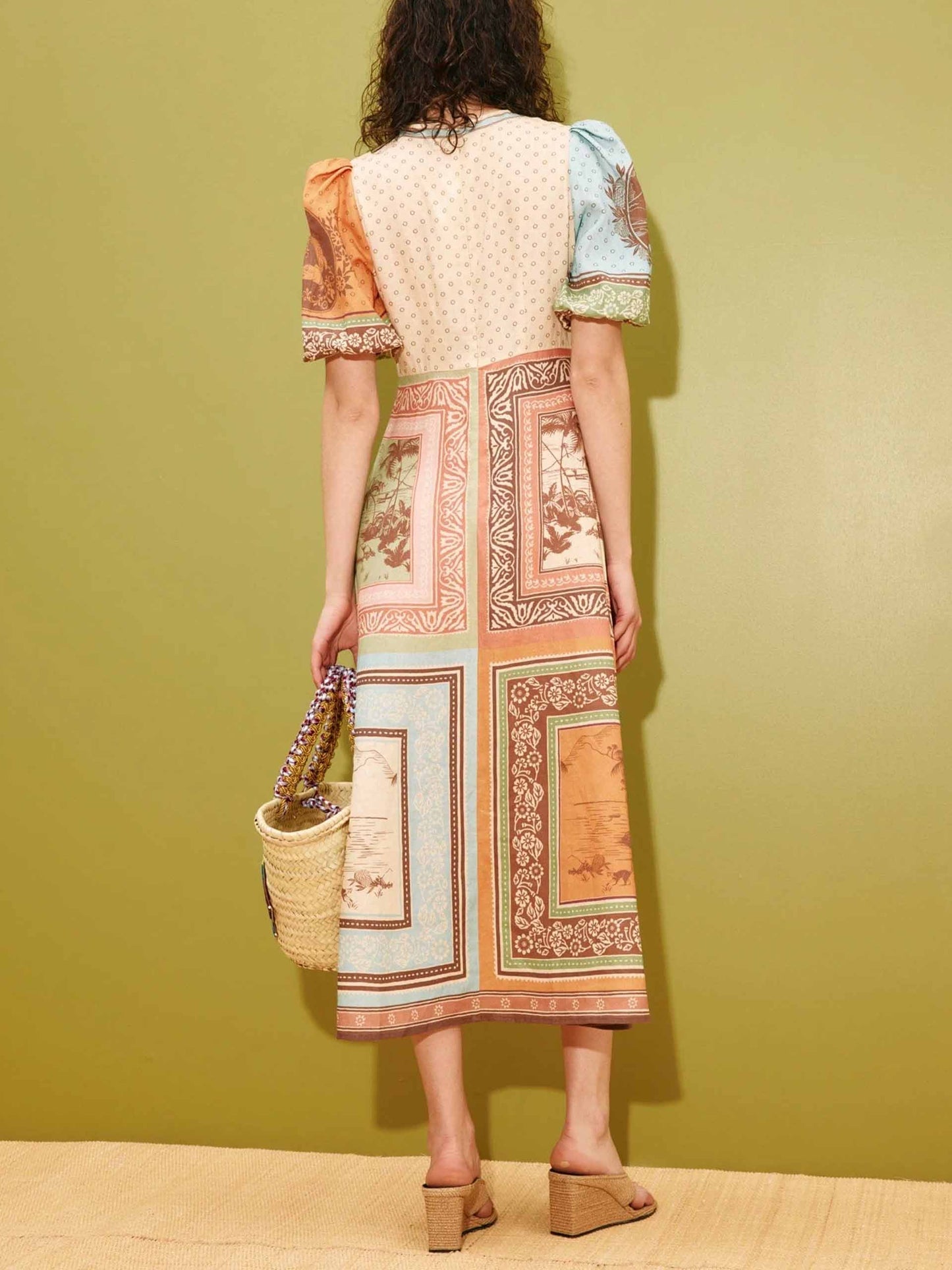 ALEMAIS - Midikleid Alberta aus Leinen für Damen