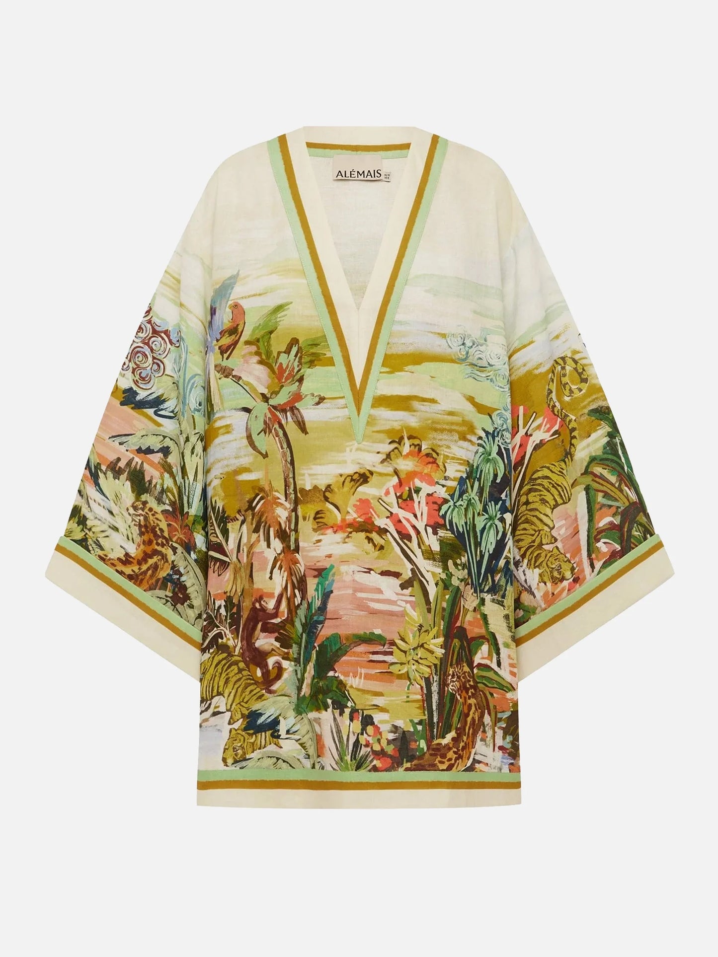 ALEMAIS - Minikleid Jungle Boogie aus Leinen für Damen