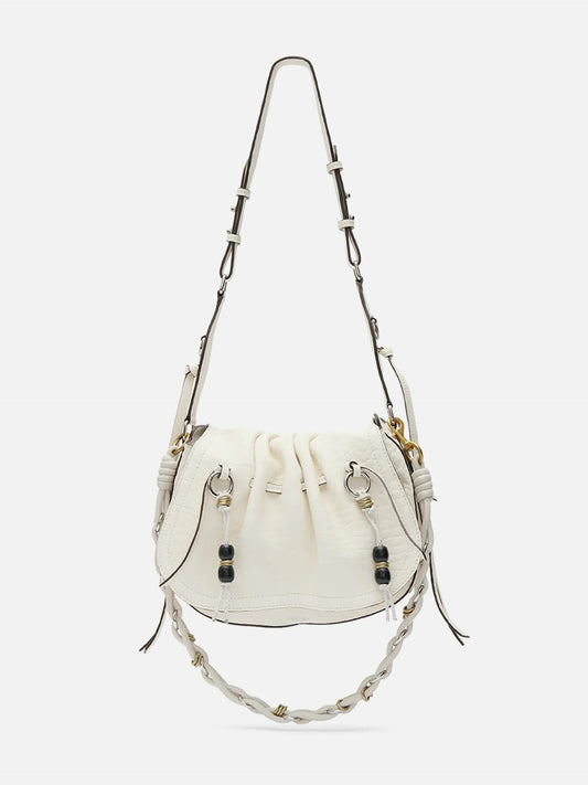 ISABEL MARANT - Schultertasche Bolton Shoulder Bag aus Leder in Off White - Chalk