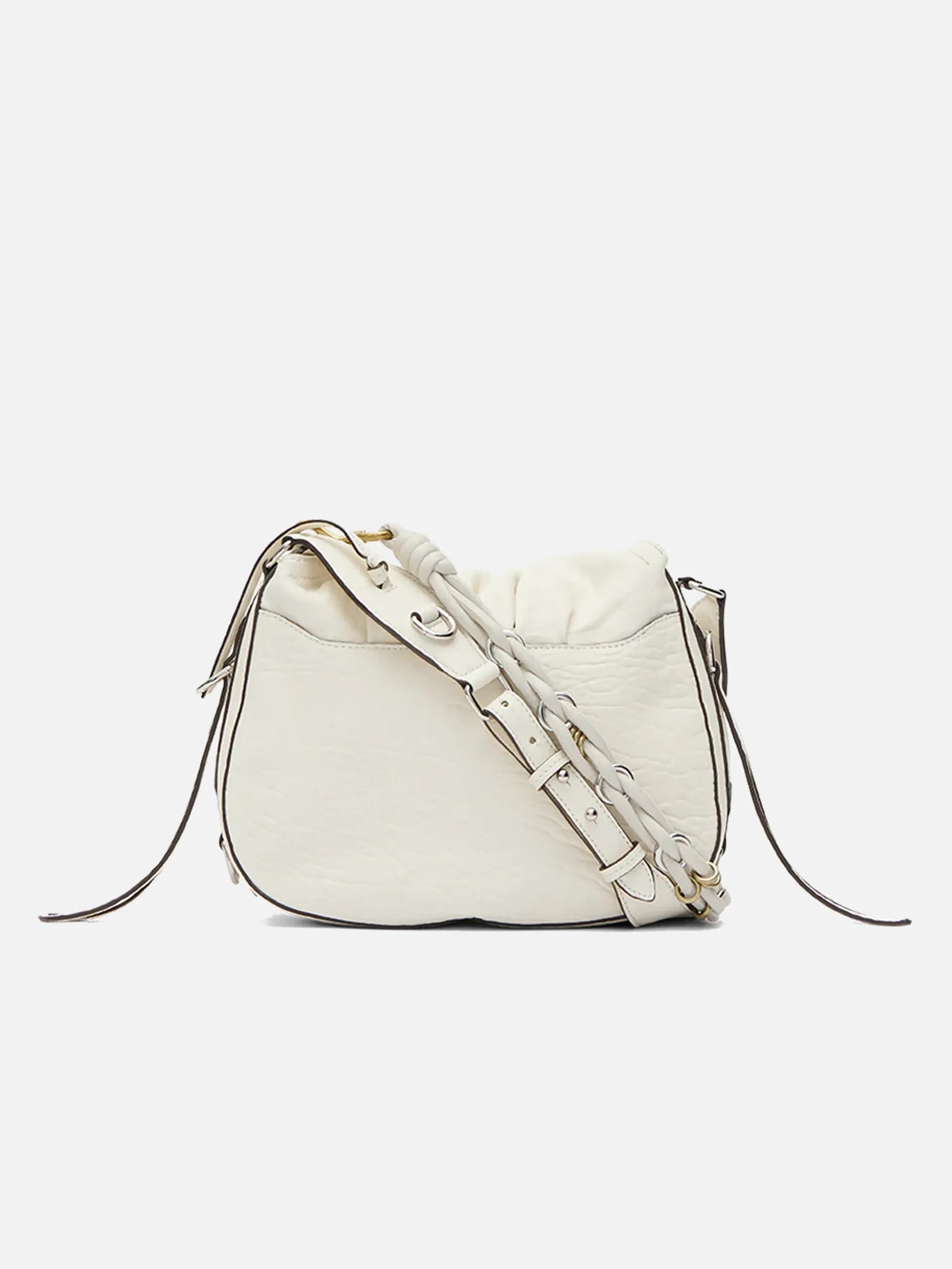 ISABEL MARANT - Schultertasche Bolton Shoulder Bag aus Leder in Off White - Chalk