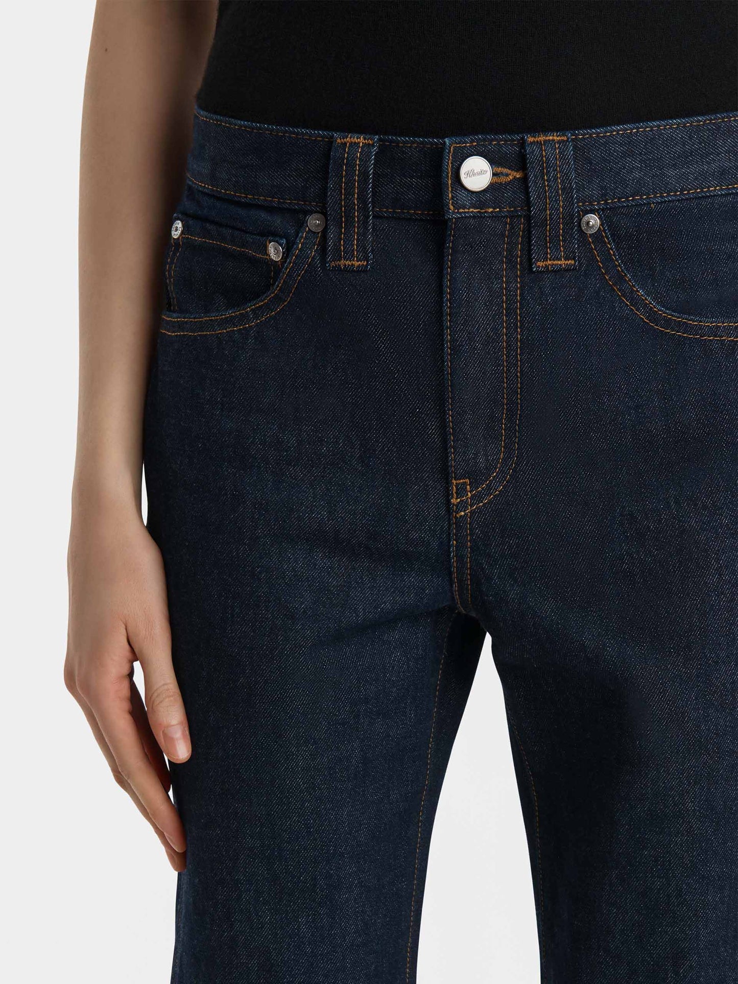 KHAITE - Mid-Rise Straight-Leg Jeans Farley für Damen