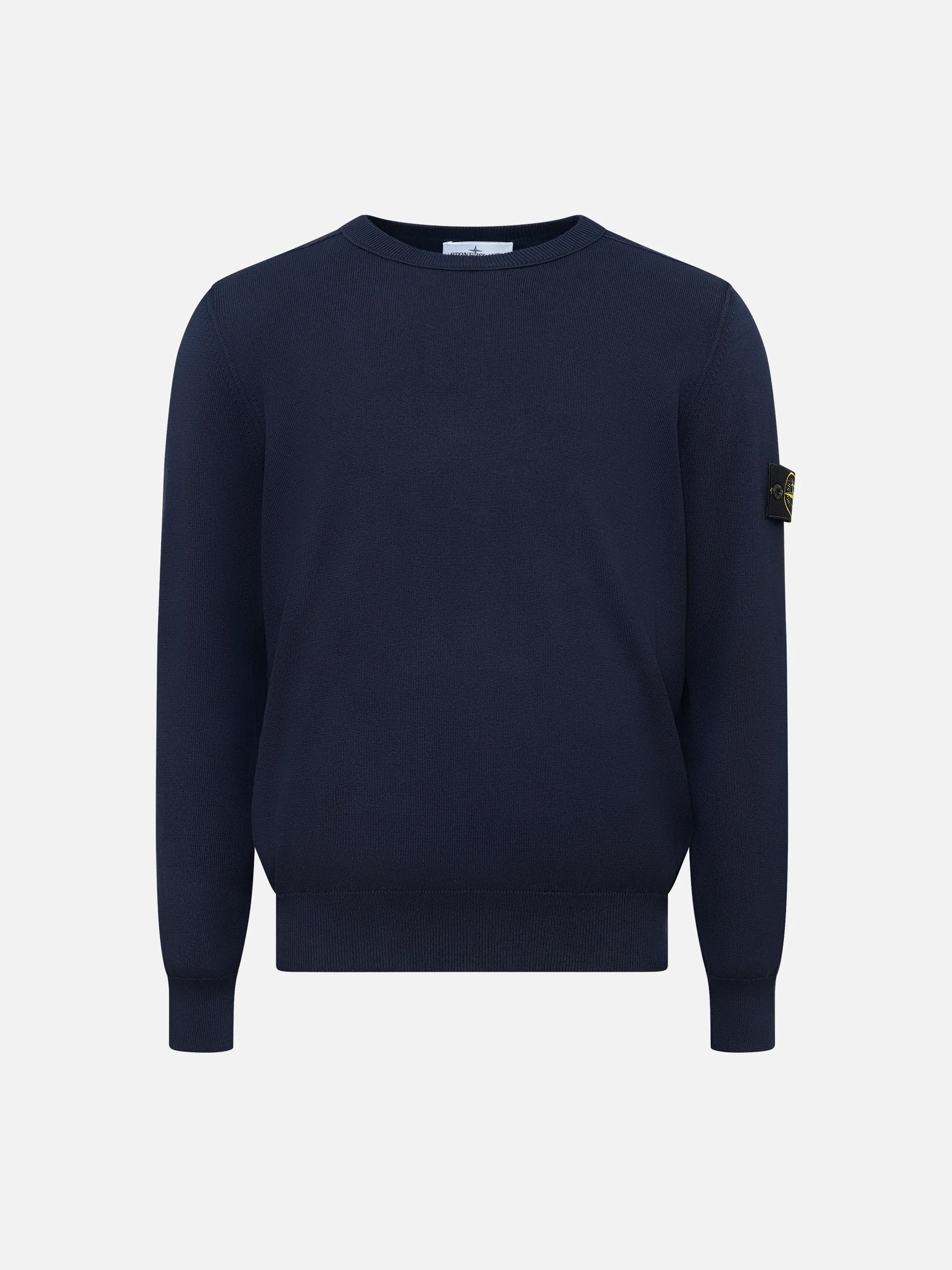 STONE ISLAND - Strickpullover aus Baumwolle für Herren in Navyblau - Navy blue