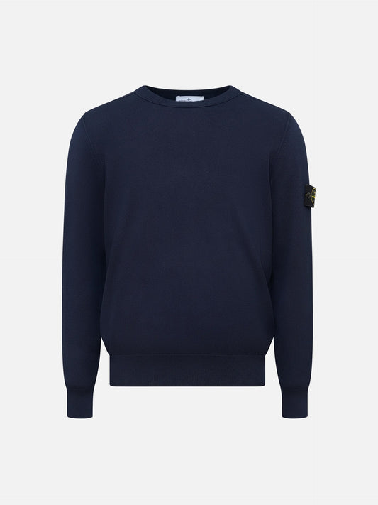 STONE ISLAND - Strickpullover aus Baumwolle für Herren in Navyblau - Navy blue