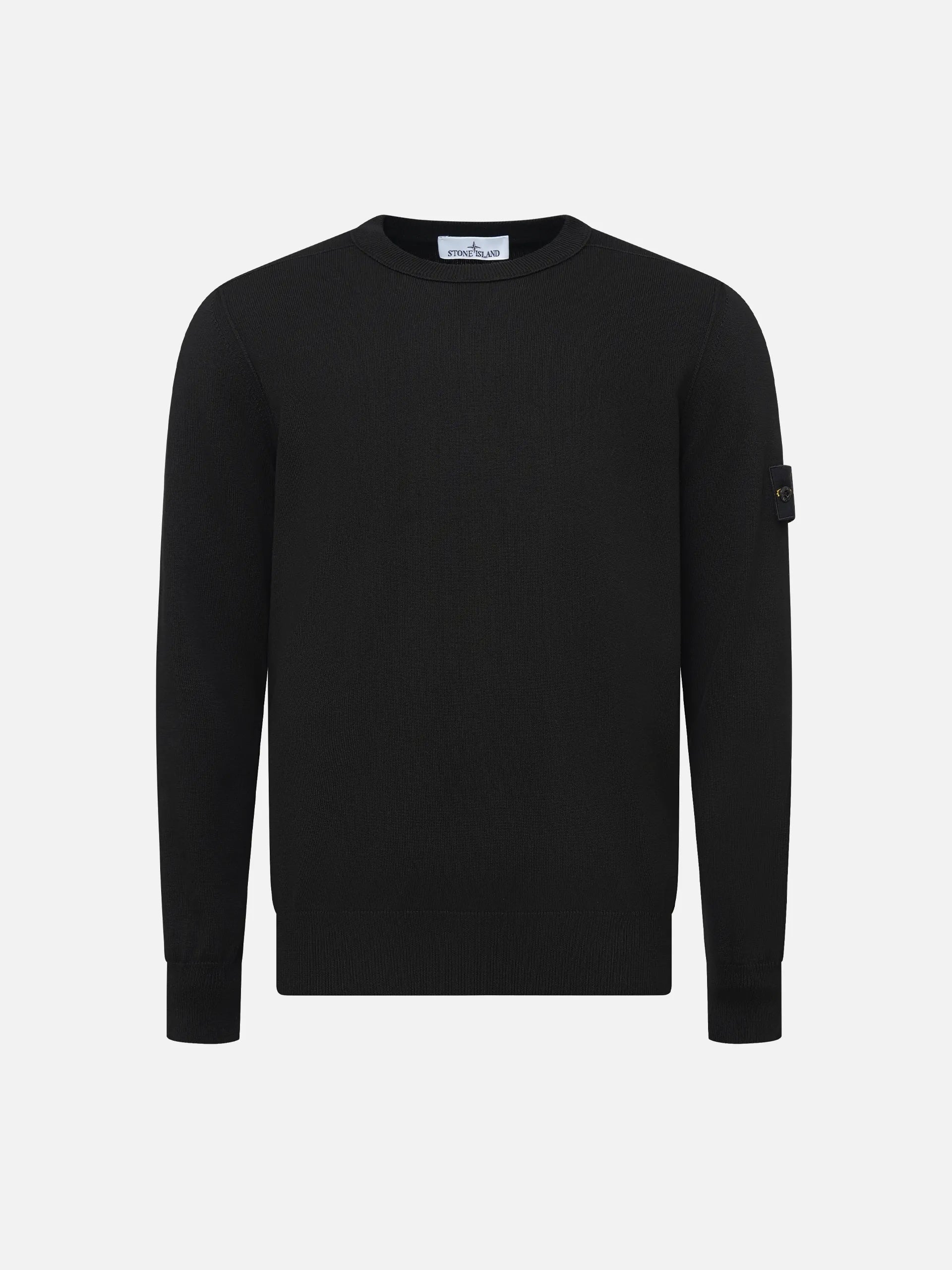 STONE ISLAND - Strickpullover aus Baumwolle für Herren Schwarz - Black