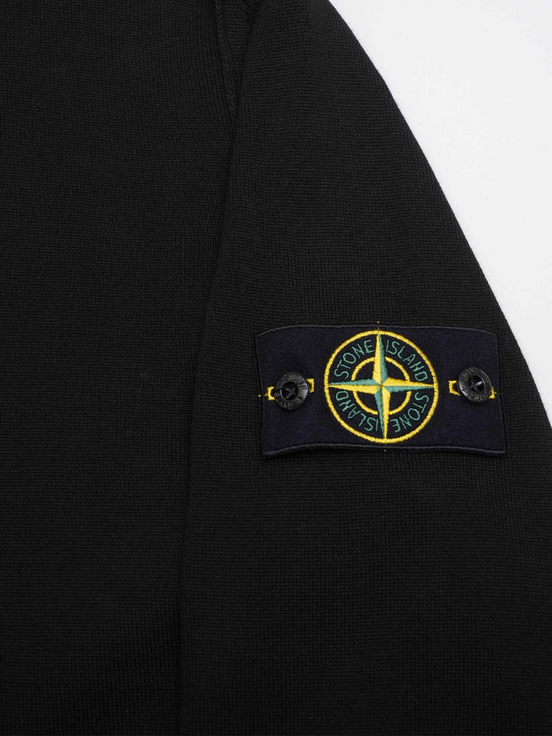 STONE ISLAND - Strickpullover aus Baumwolle für Herren in Schwarz - Black