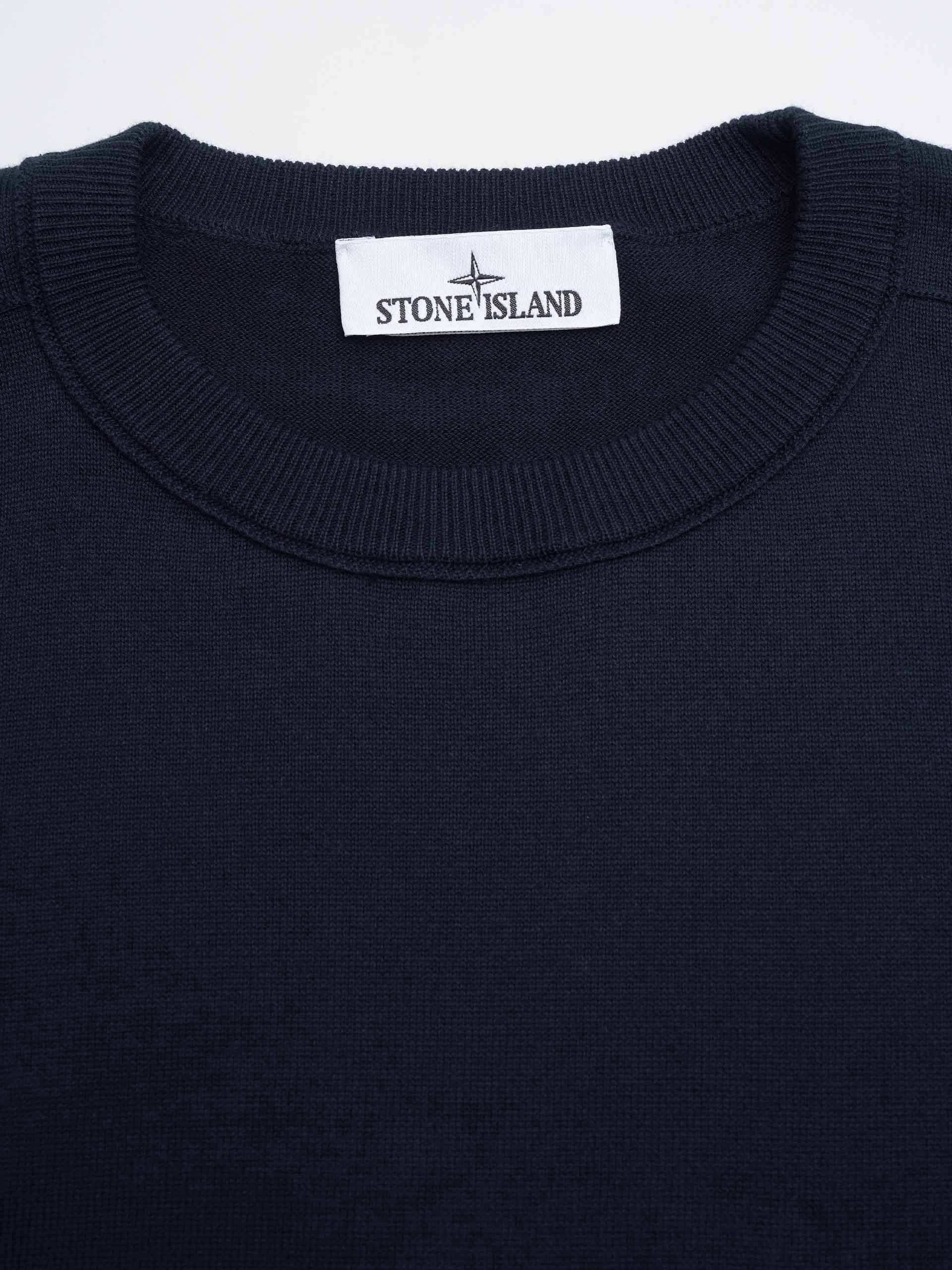 STONE ISLAND - Strickpullover aus Baumwolle für Herren in Navyblau - Navy blue