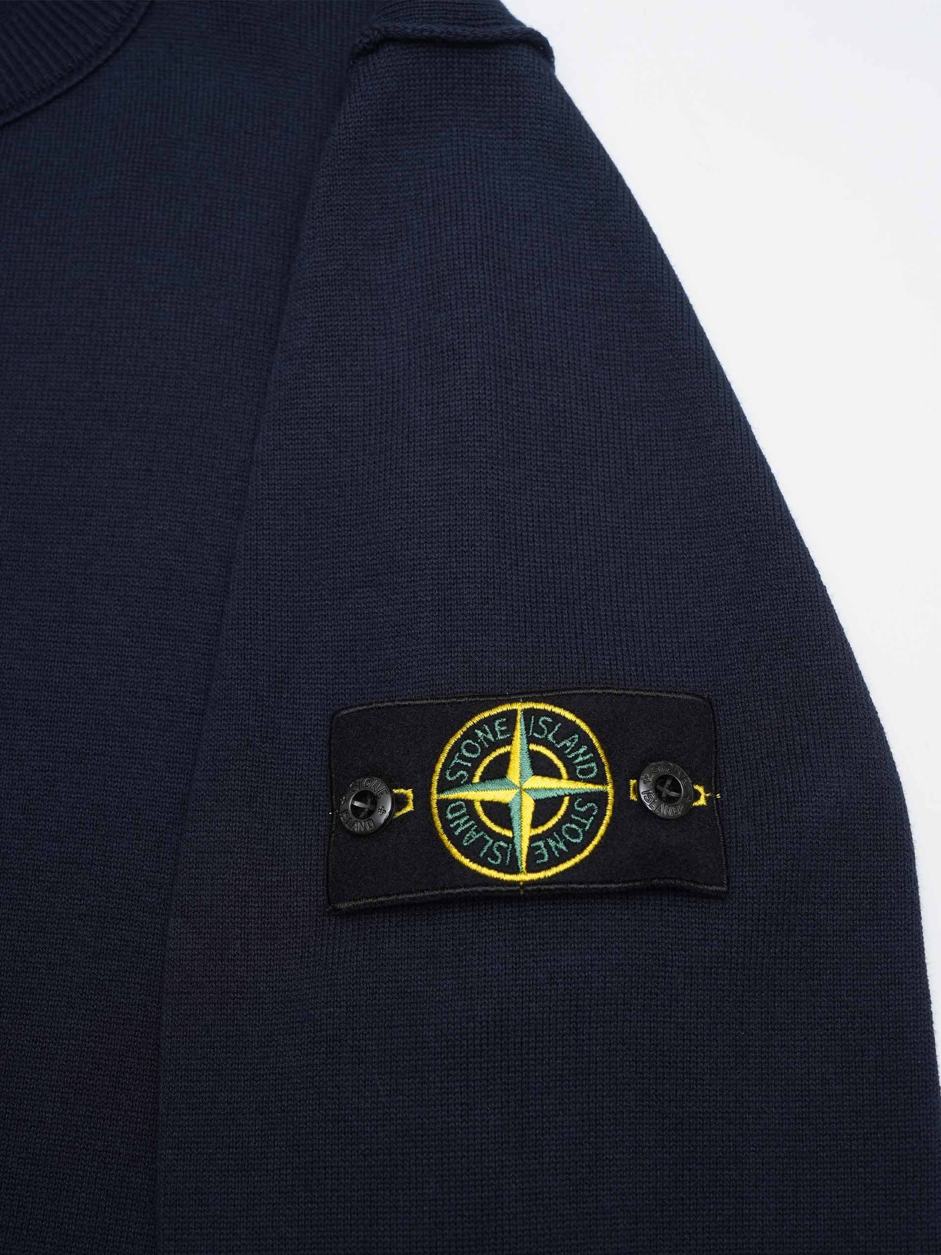 STONE ISLAND - Strickpullover aus Baumwolle für Herren in Navyblau - Navy blue