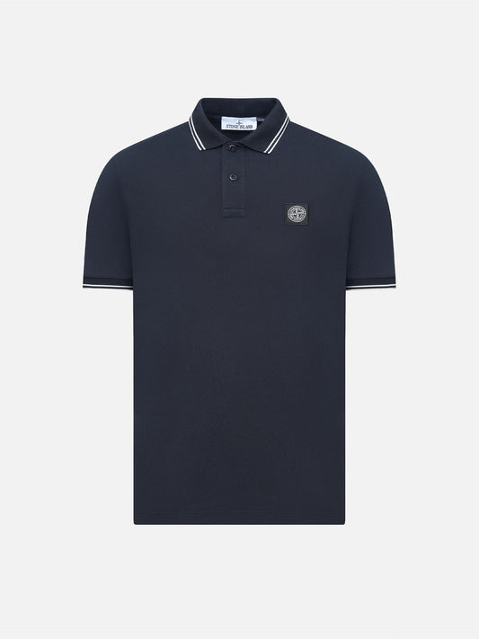 STONE ISLAND - Poloshirt mit Kompass-Patch für Herren in Navyblau - Navy blue