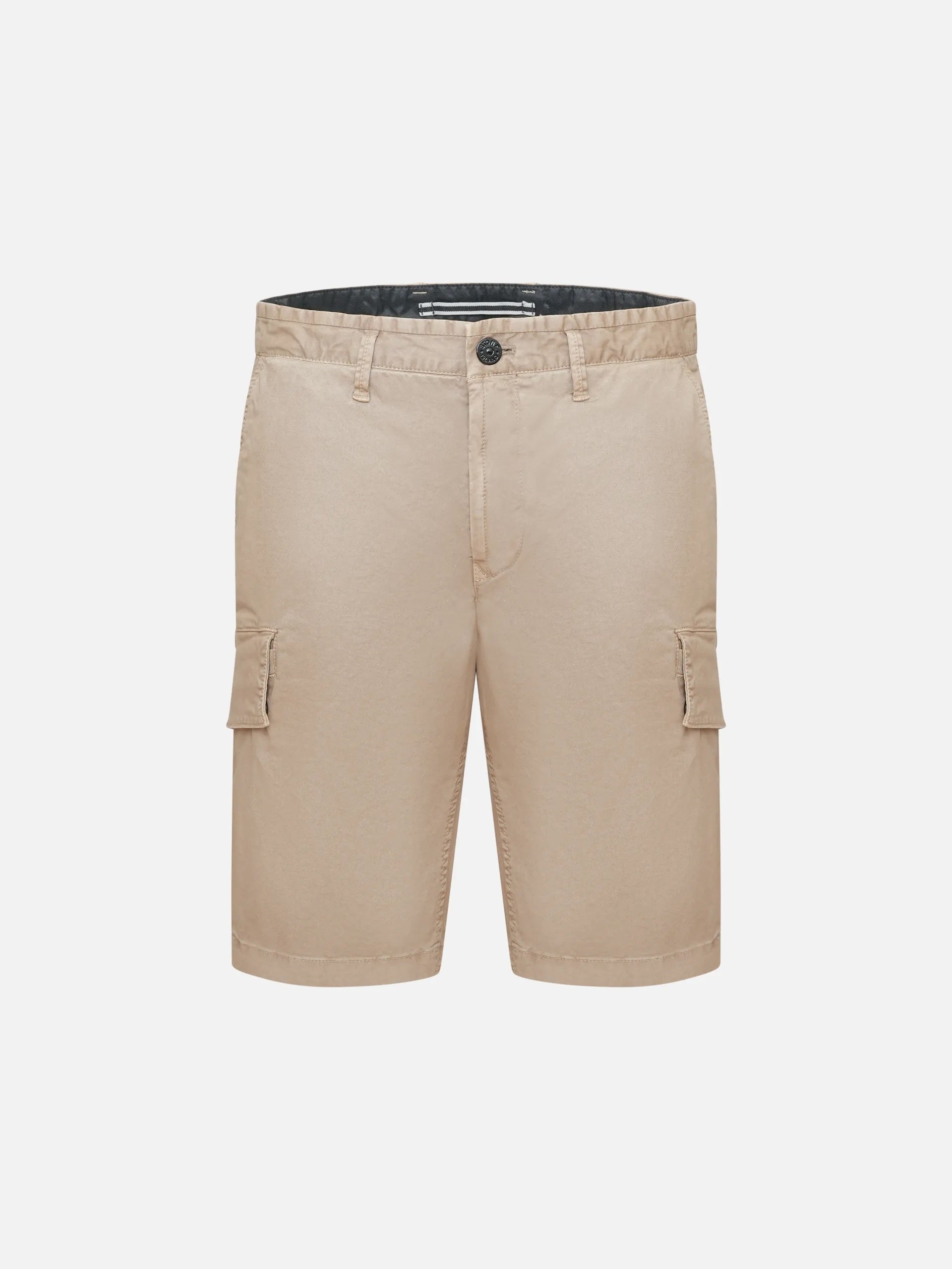 STONE ISLAND - Cargoshorts mit Logo-Patch für Herren in Sand Beige