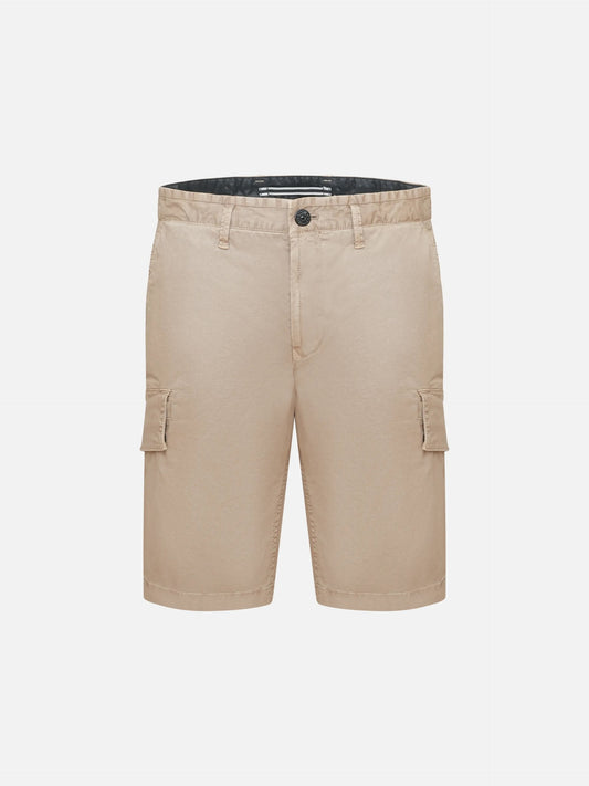STONE ISLAND - Cargoshorts mit Logo-Patch für Herren in Sand Beige