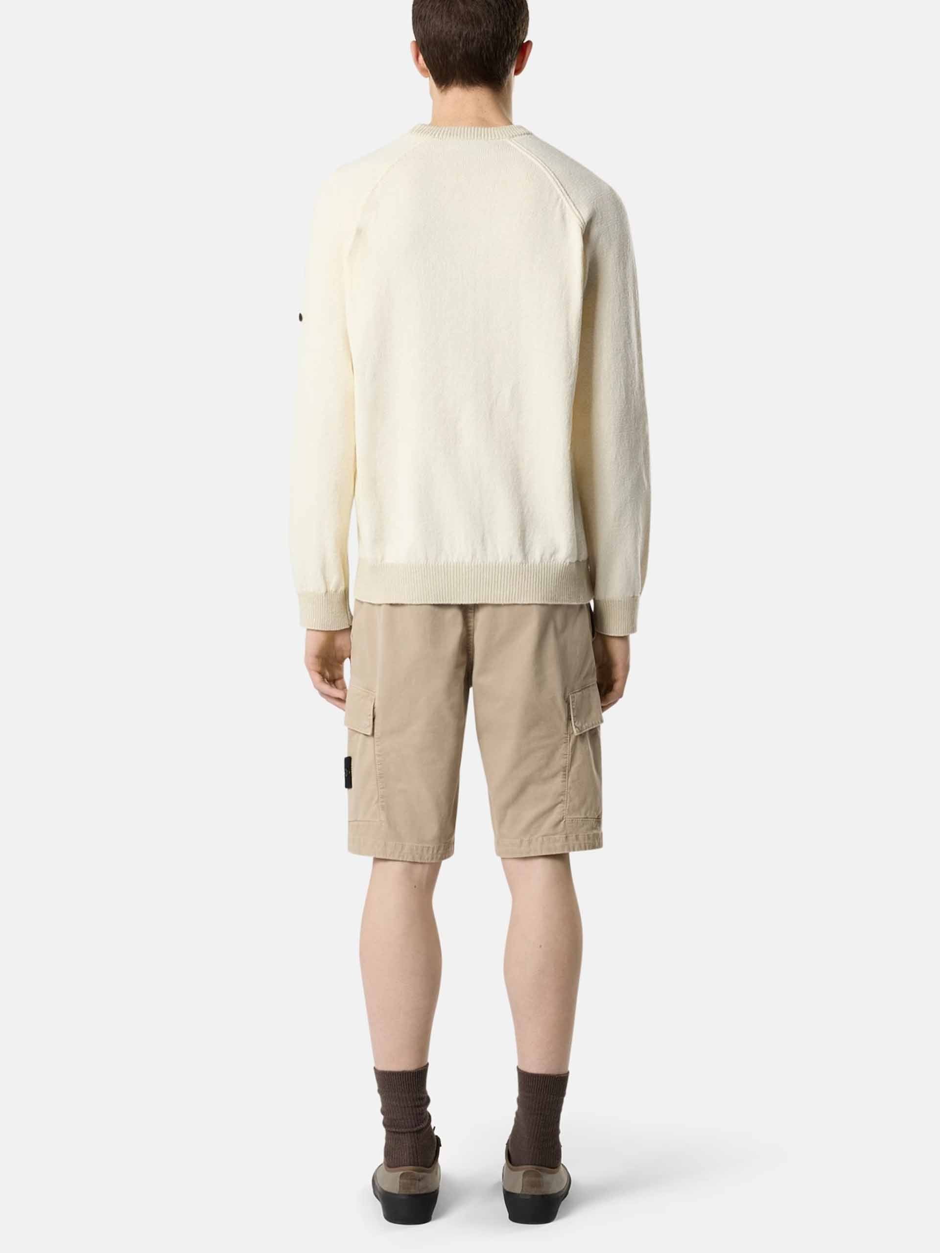 STONE ISLAND - Cargoshorts mit Logo-Patch für Herren in Sand Beige