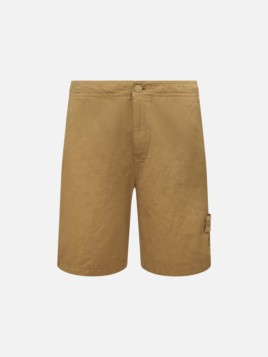 STONE ISLAND - Ghost Piece Shorts aus Leinen-Mix für Herren
