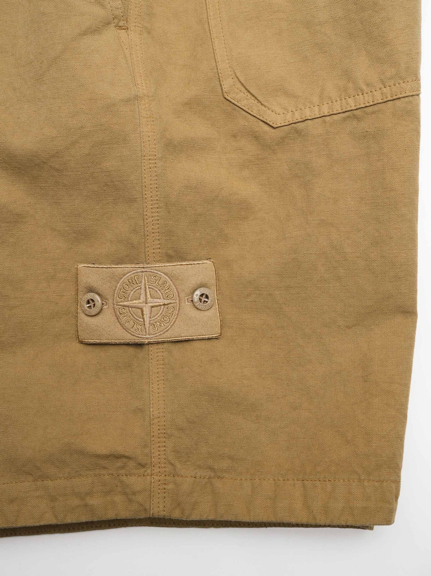 STONE ISLAND - Ghost Piece Shorts aus Leinen-Mix für Herren