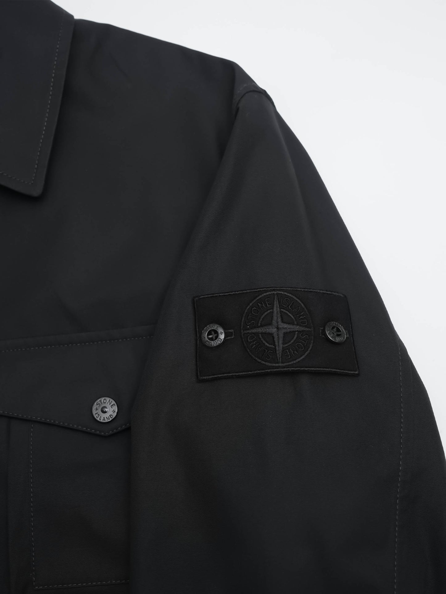 STONE ISLAND - Ghost Piece Overshirt für Herren Schwarz - Black