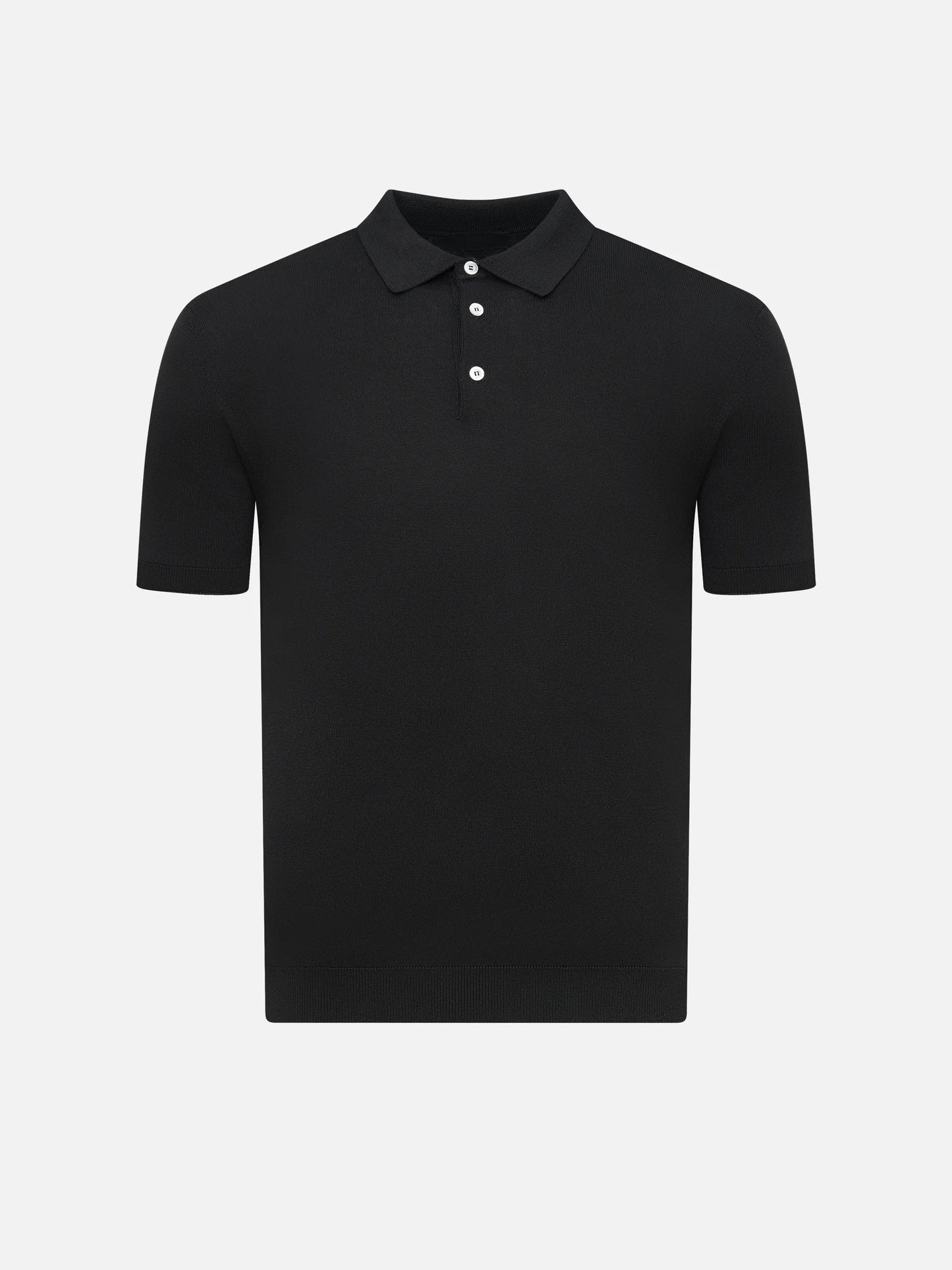 Strickpolo aus Seiden-Mix für Herren