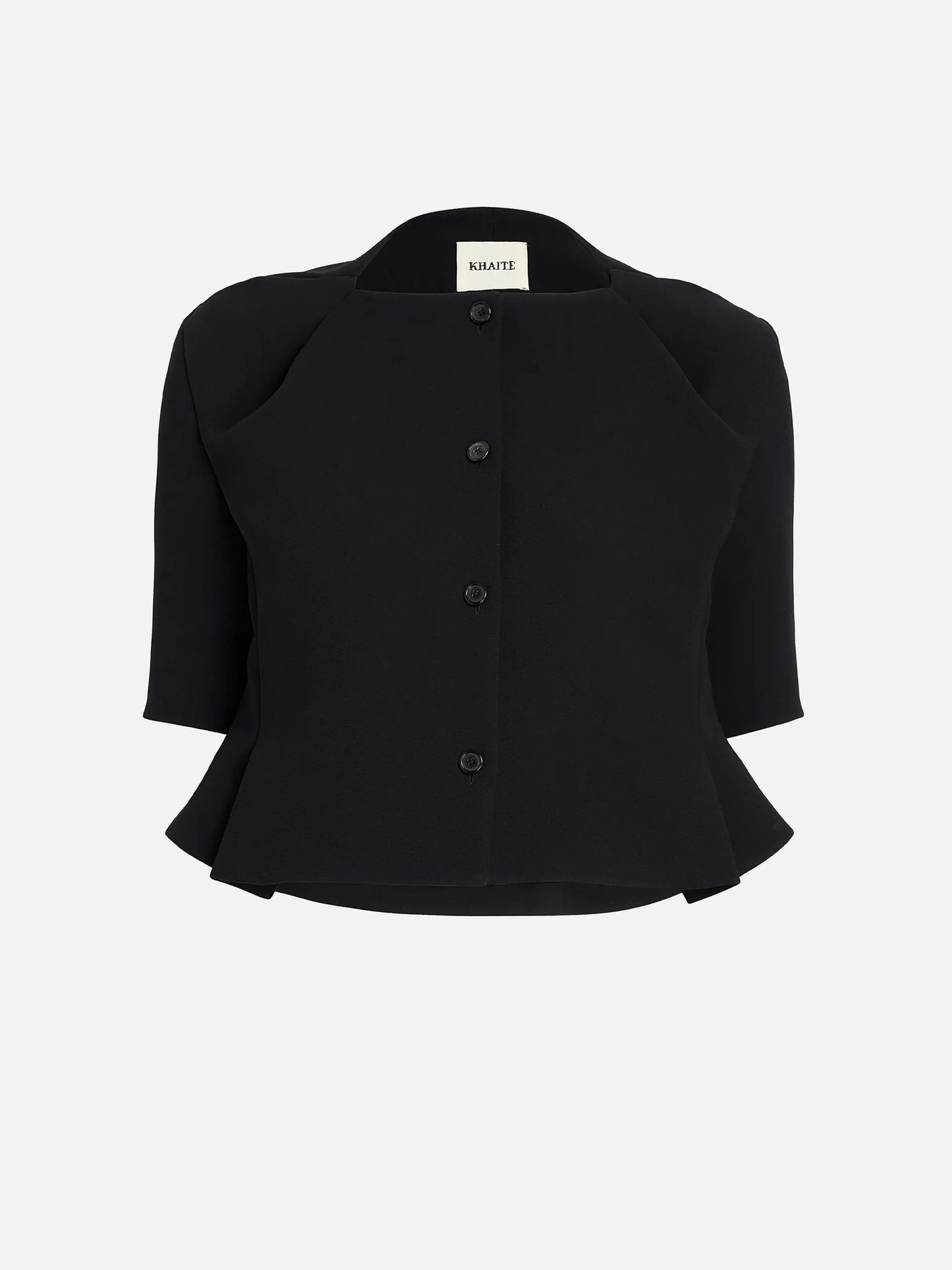 KHAITE - Jacke Franc aus Crêpe für Damen Schwarz - Black