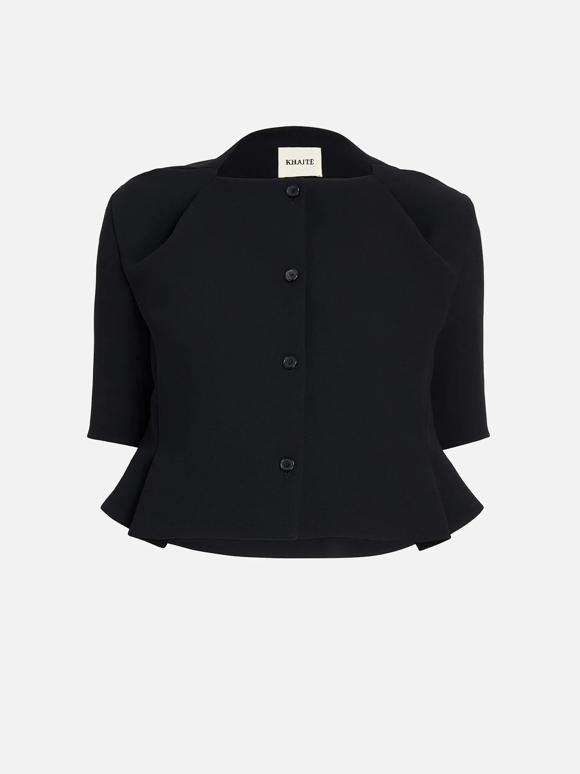 KHAITE - Jacke Franc aus Crêpe für Damen Schwarz - Black