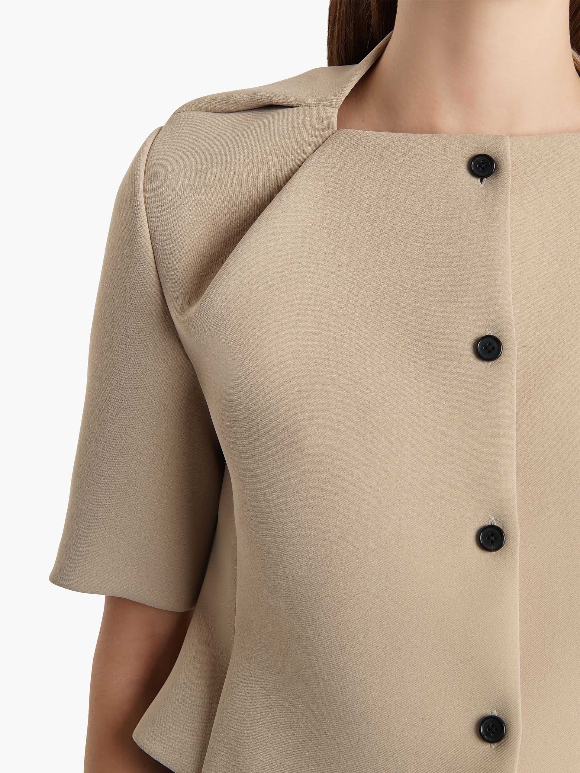 KHAITE - Jacke Franc aus Crêpe für Damen Hellbeige - Light beige