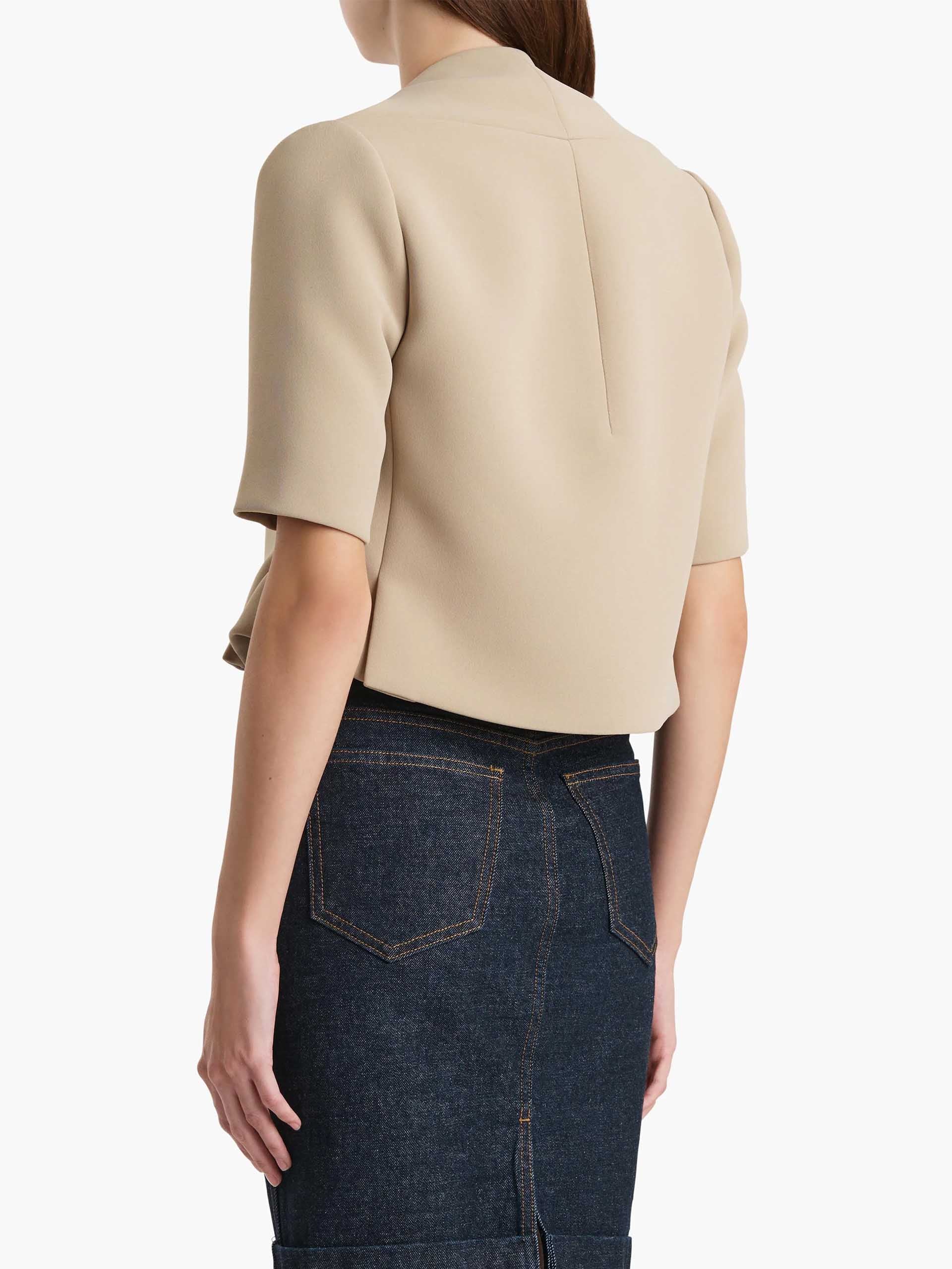 KHAITE - Jacke Franc aus Crêpe für Damen Hellbeige - Light beige