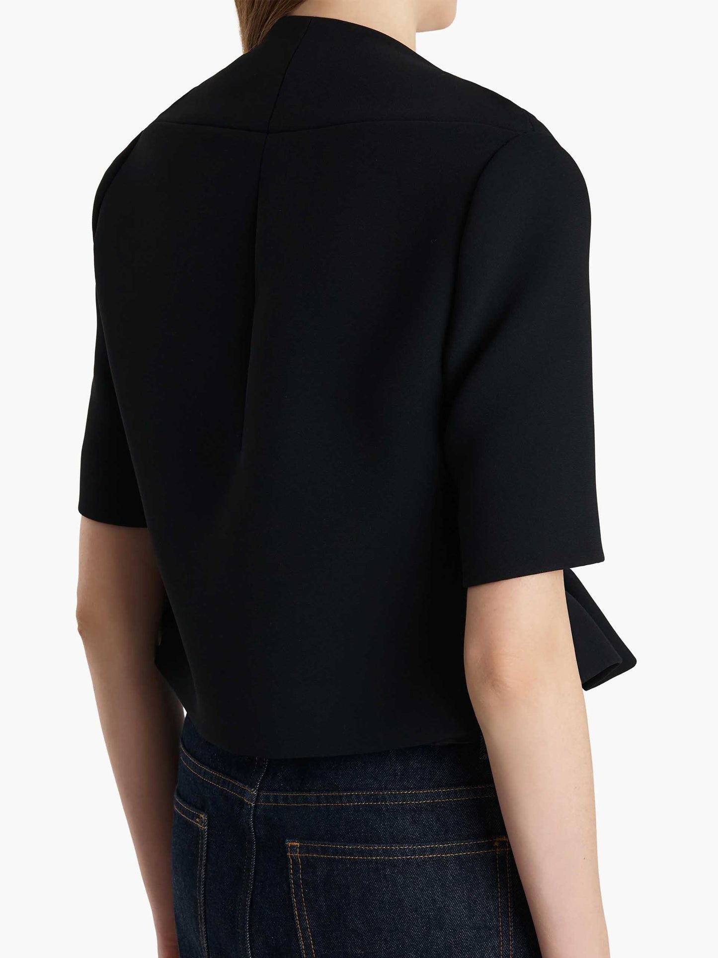 KHAITE - Jacke Franc aus Crêpe für Damen Schwarz - Black