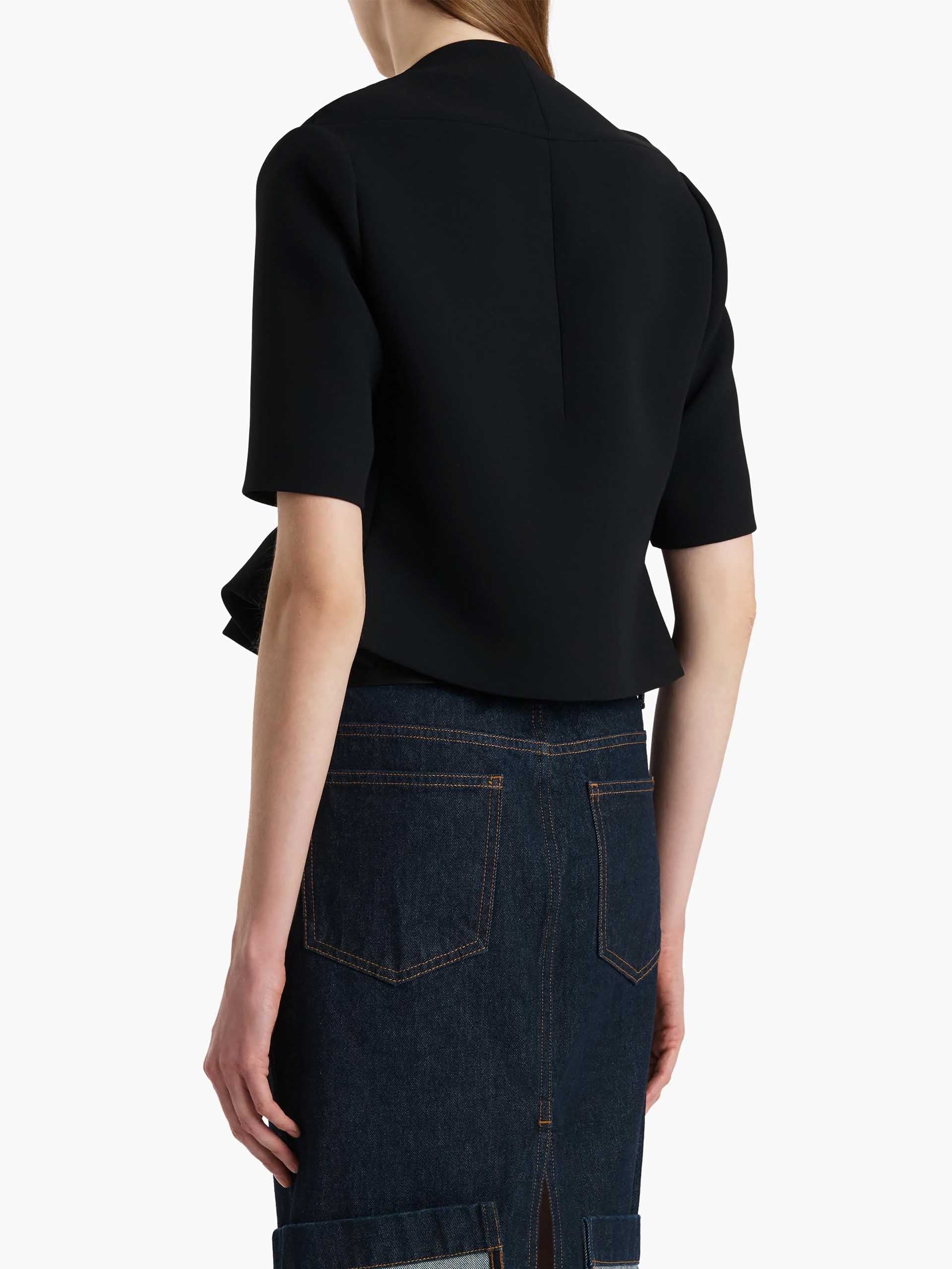 KHAITE - Jacke Franc aus Crêpe für Damen Schwarz - Black