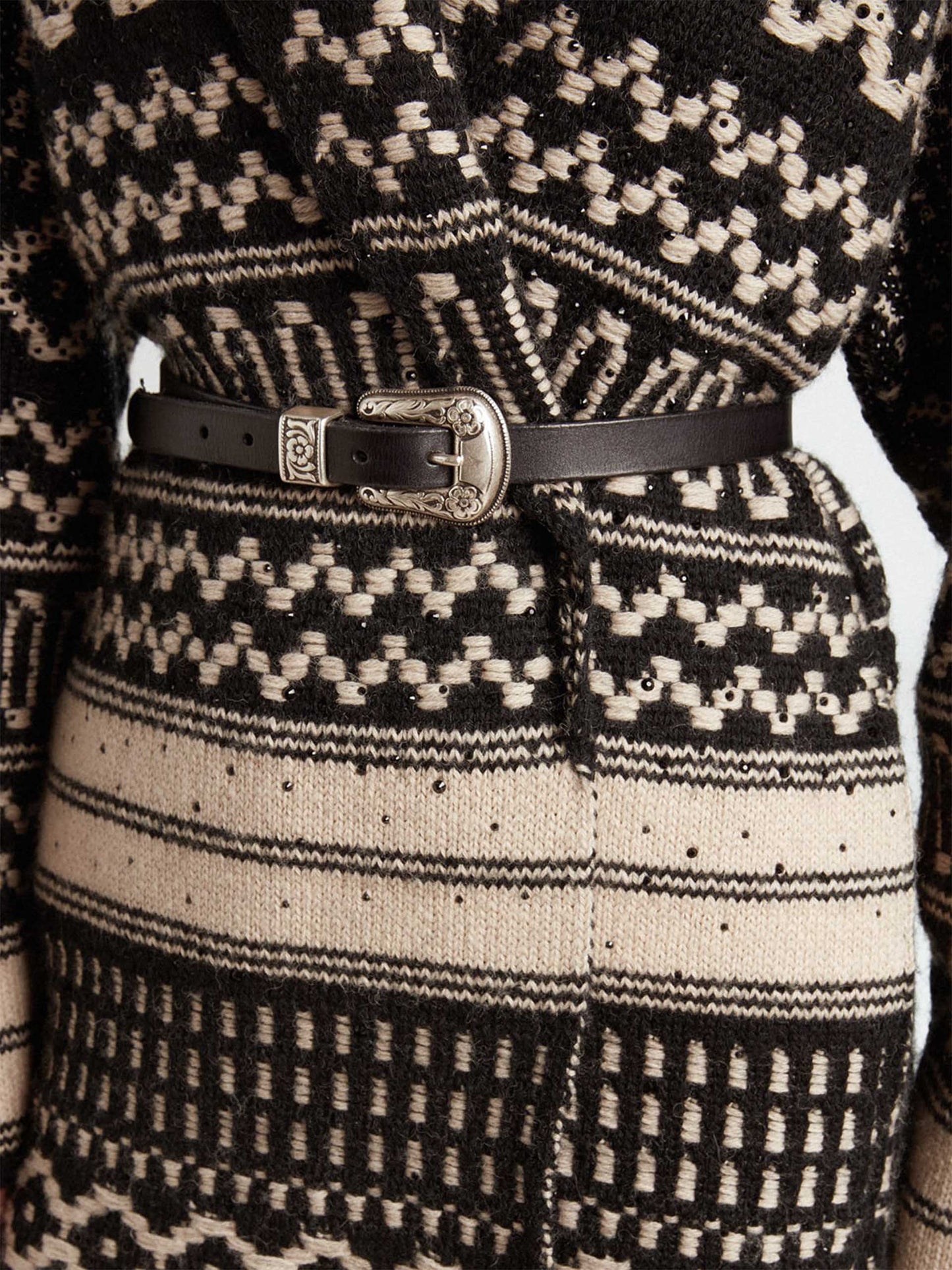 GOLDEN GOOSE - Gürtel aus Leder mit silberfarbener Schnalle