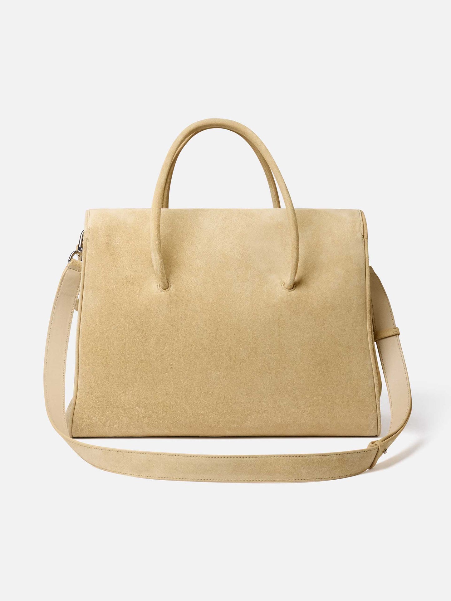 JACQUEMUS - Tote Bag Turismo Flap aus Veloursleder Beige Suede