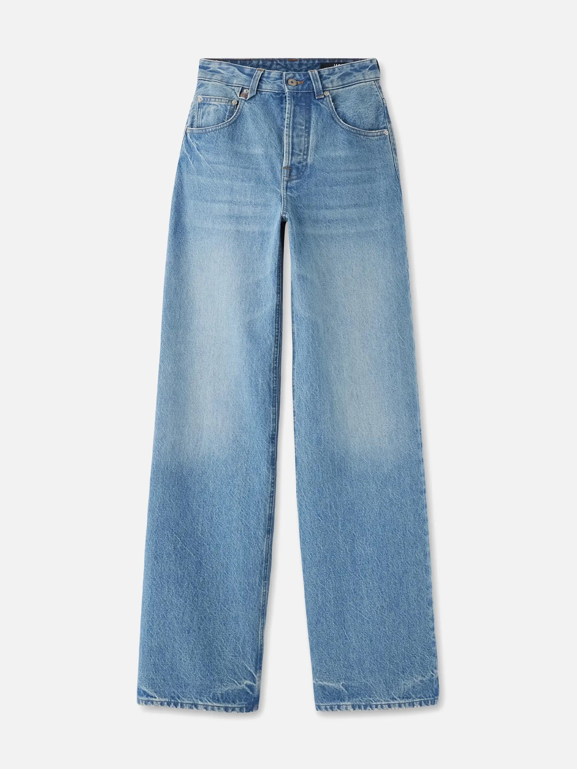 JACQUEMUS - Mid-Rise Wide-Leg Jeans de-Nîmes für Damen Indigoblau Washed