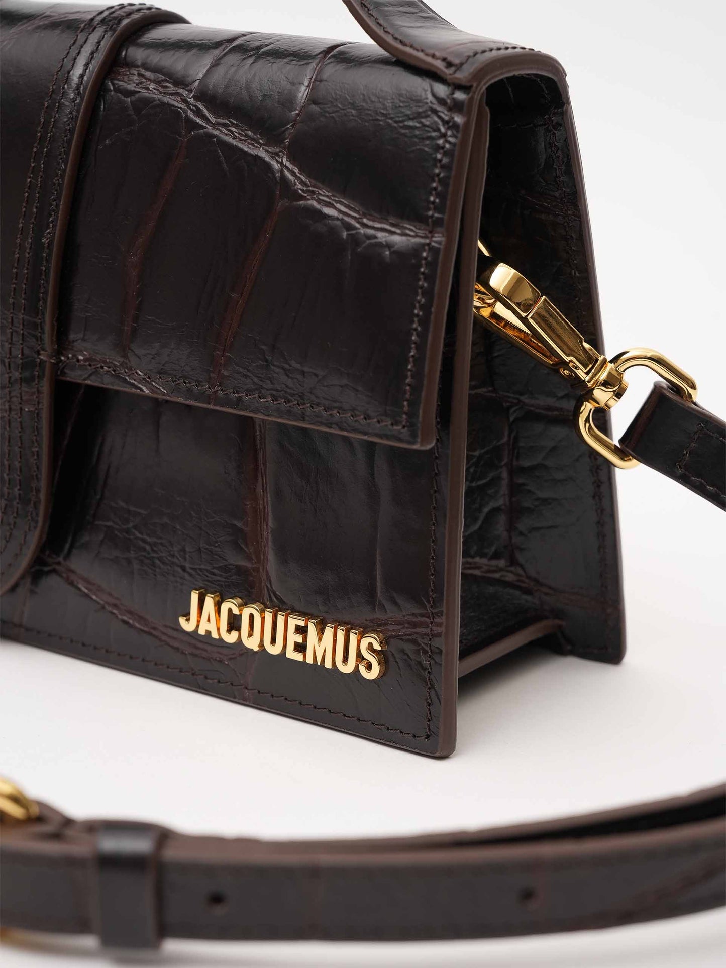 Umhängetasche Grand Bambino mit Kroko-Effekt