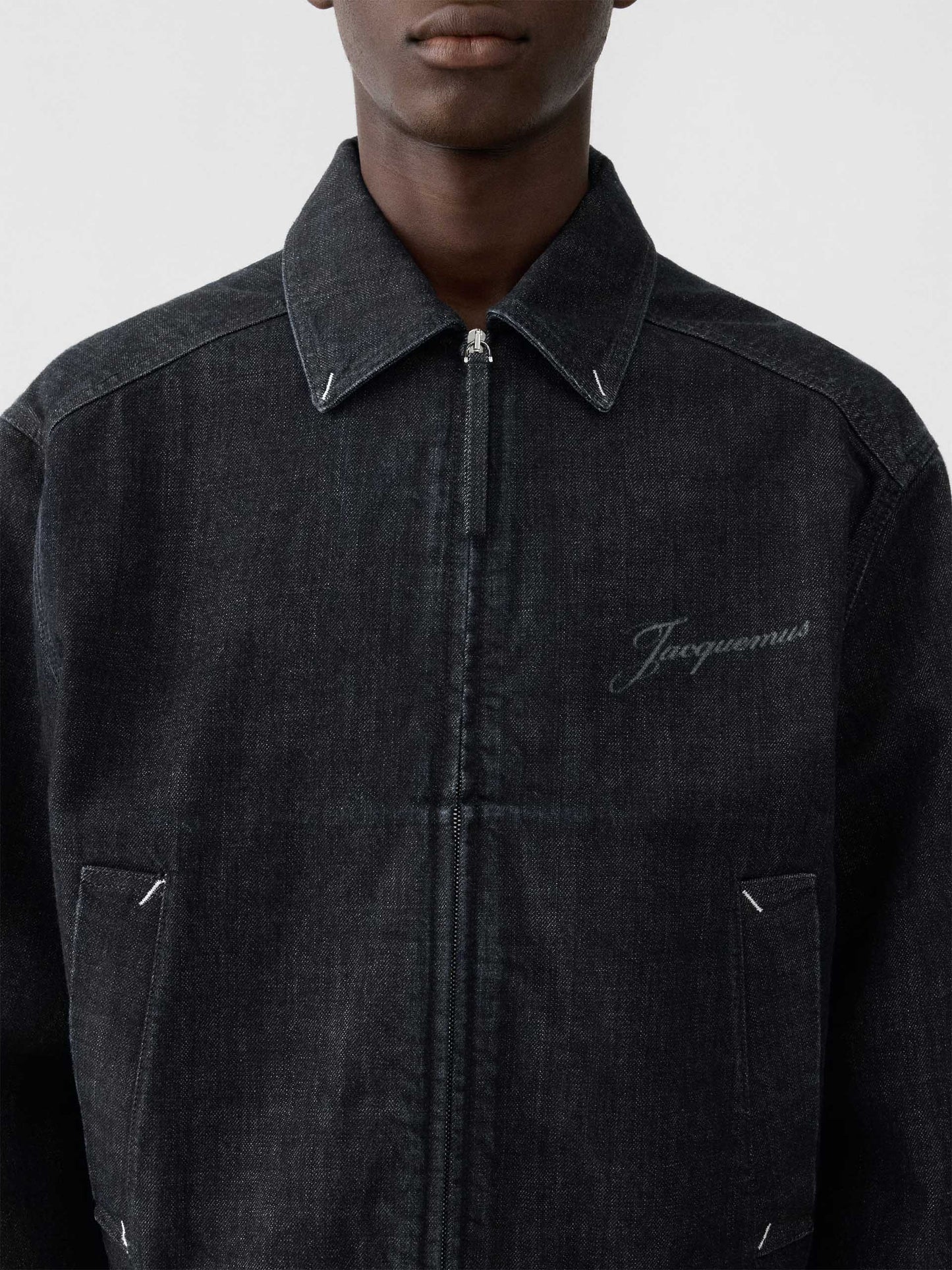 JACQUEMUS - Jeansjacke Canevas de-Nîmes für Herren Dark Navy Blau