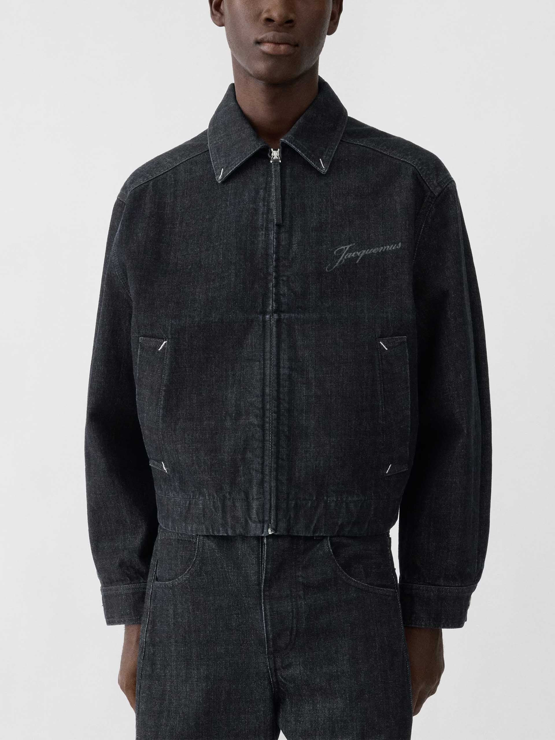 JACQUEMUS - Jeansjacke Canevas de-Nîmes für Herren Dark Navy Blau