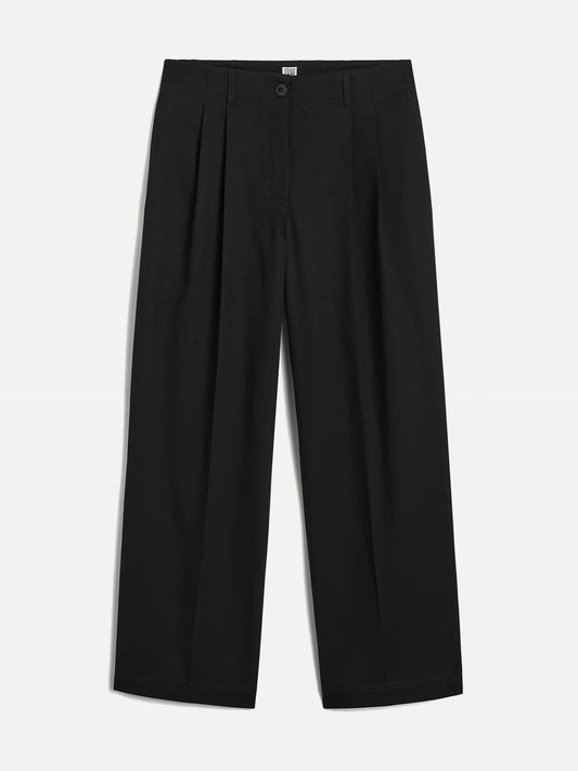 TOTEME - Wide-Leg Chinohose für Damen Schwarz - Black