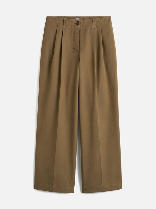 TOTEME - Wide-Leg Chinohose für Damen Braun - Brown