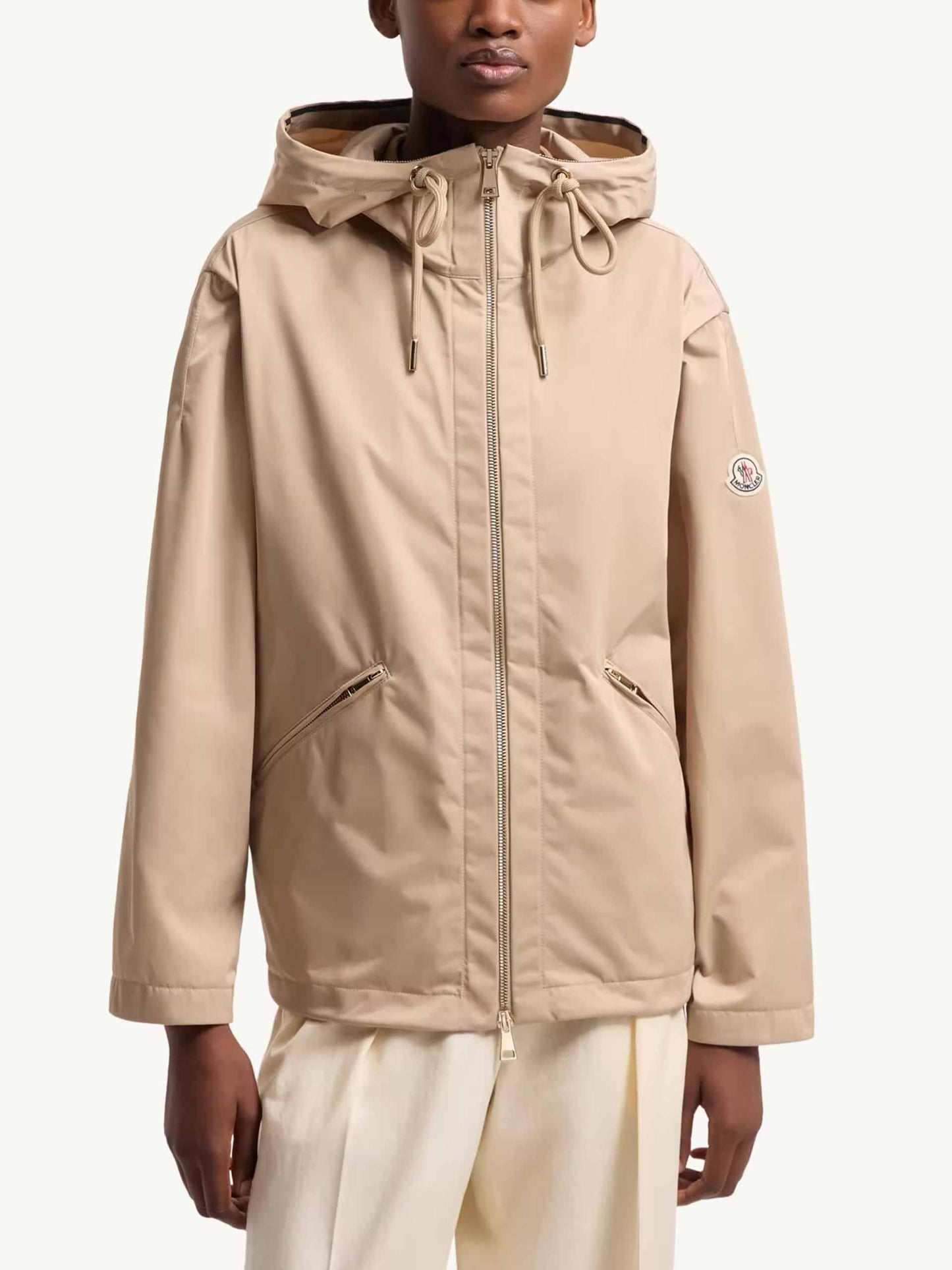 MONCLER - Jacke Cassiopea mit Kapuze für Damen Beige