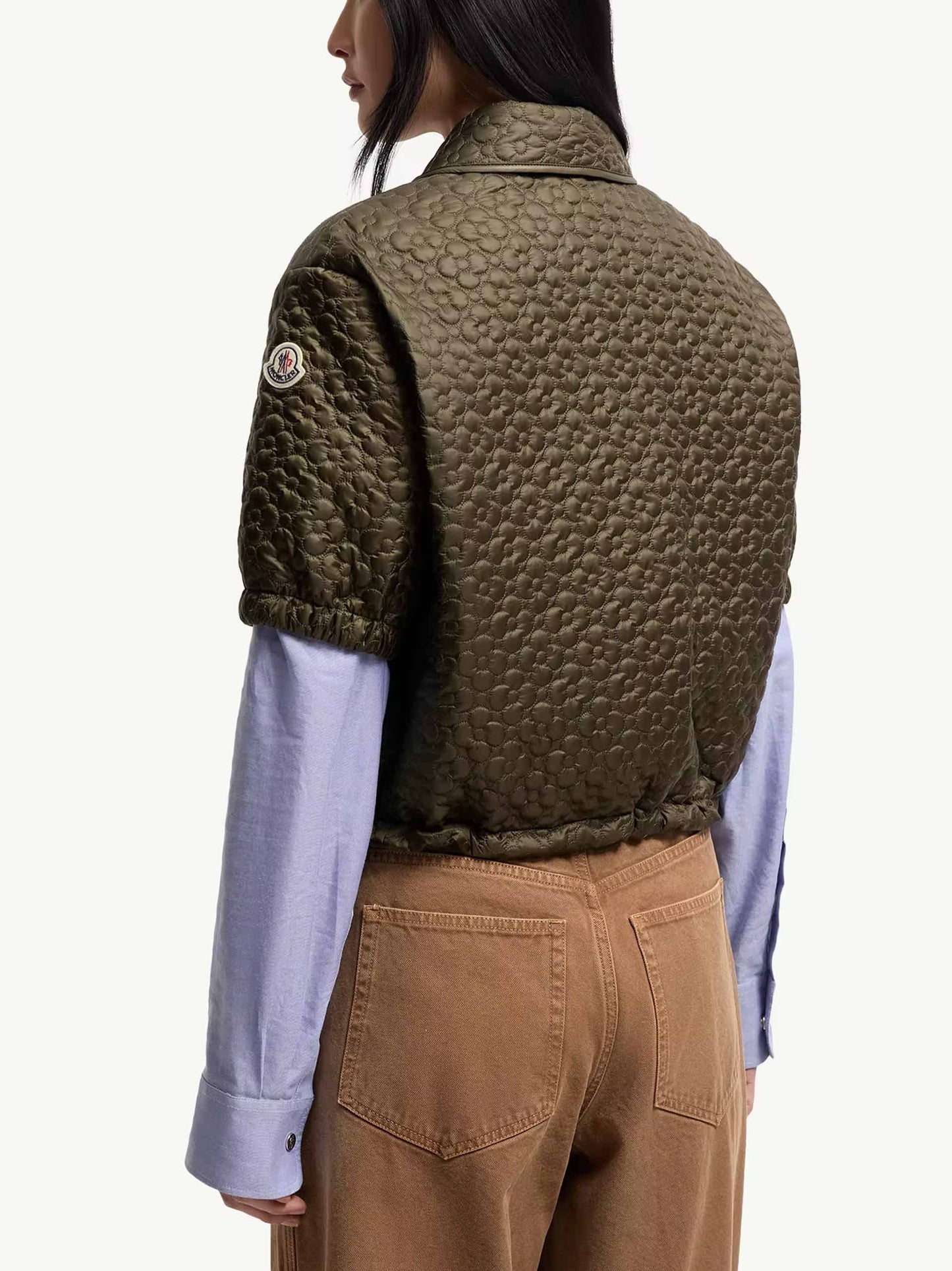 MONCLER - Wattiertes Kurzarm-Hemd für Damen