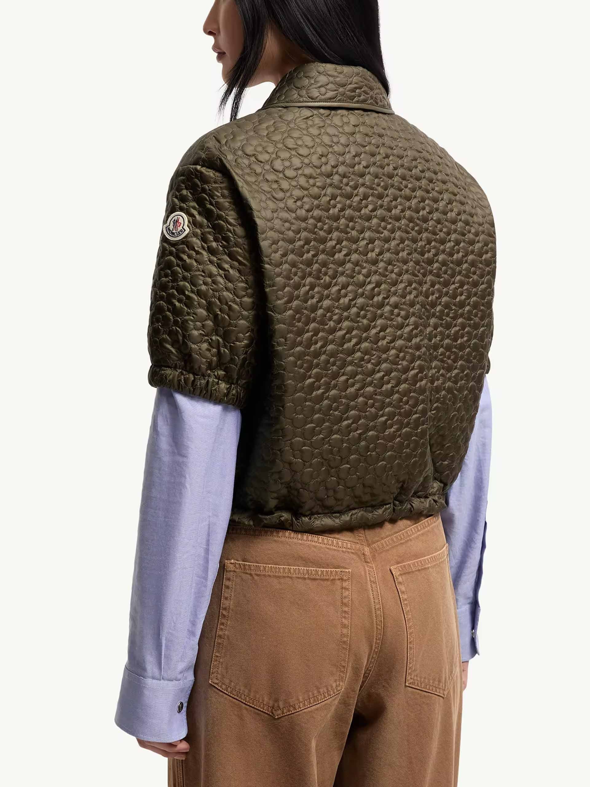 MONCLER - Wattiertes Kurzarm-Hemd für Damen