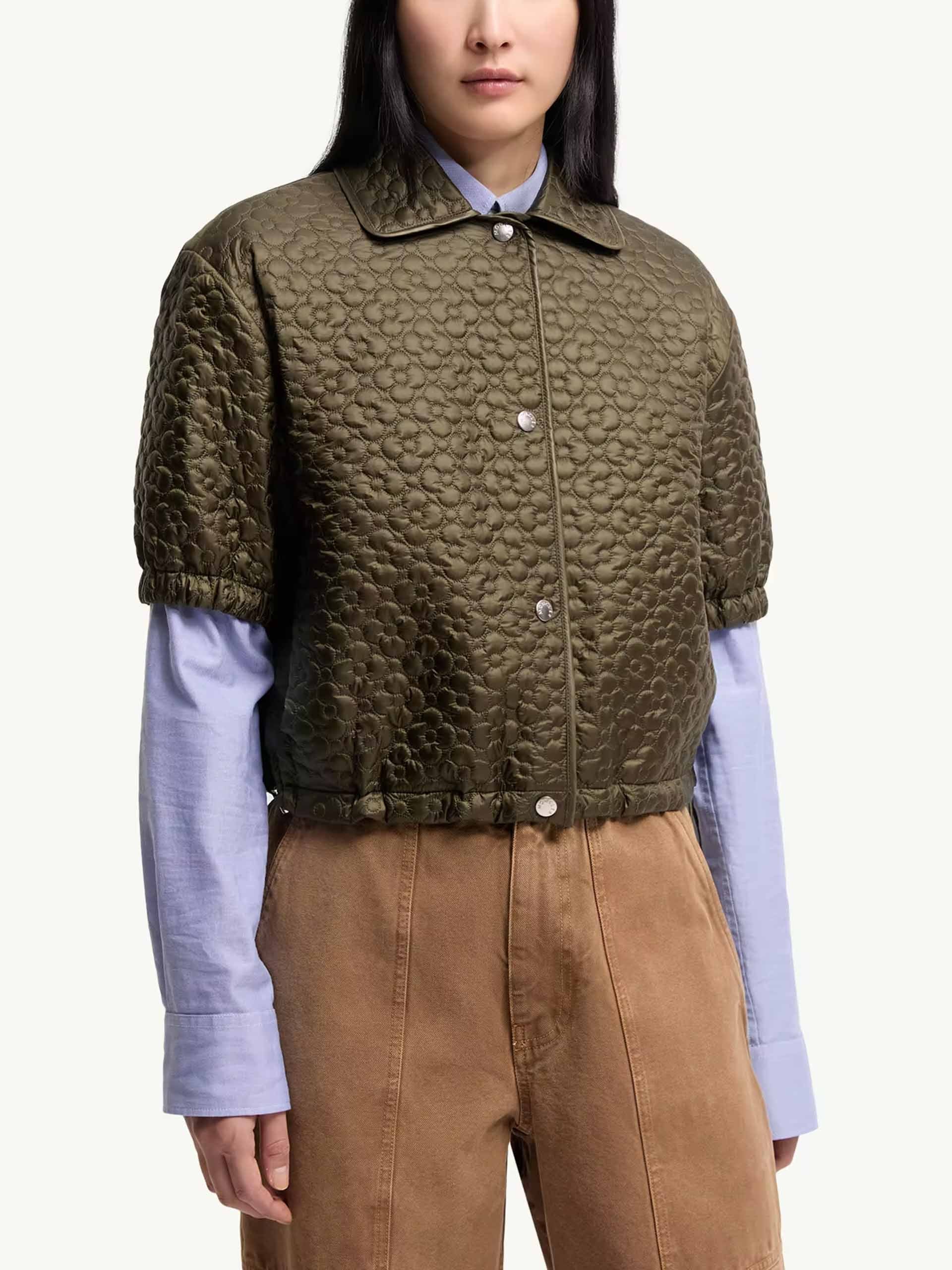 MONCLER - Wattiertes Kurzarm-Hemd für Damen