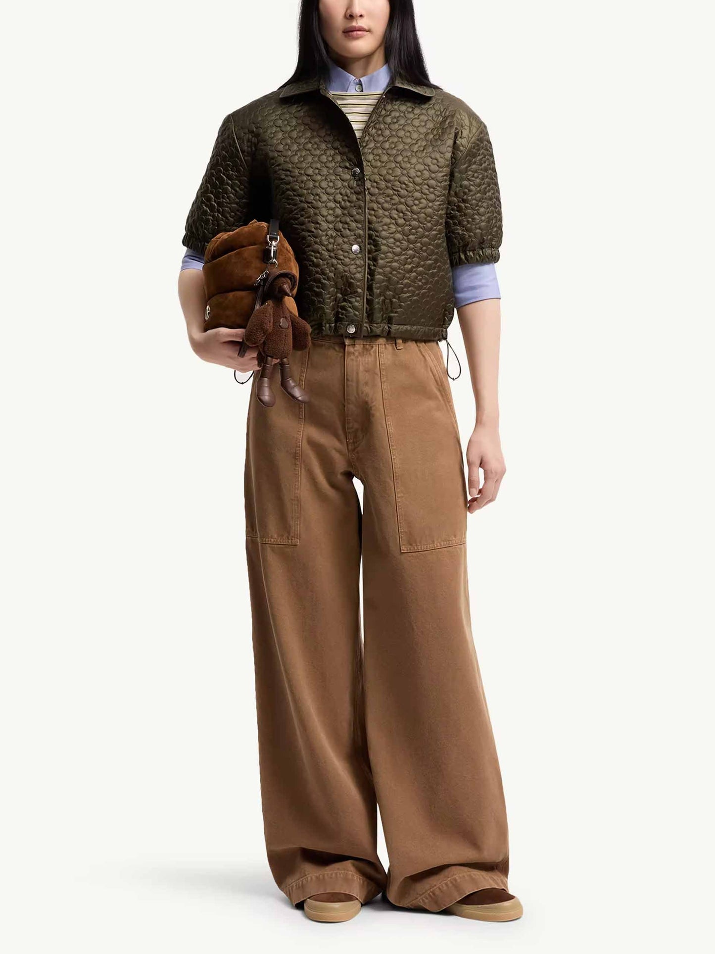 MONCLER - Wattiertes Kurzarm-Hemd für Damen